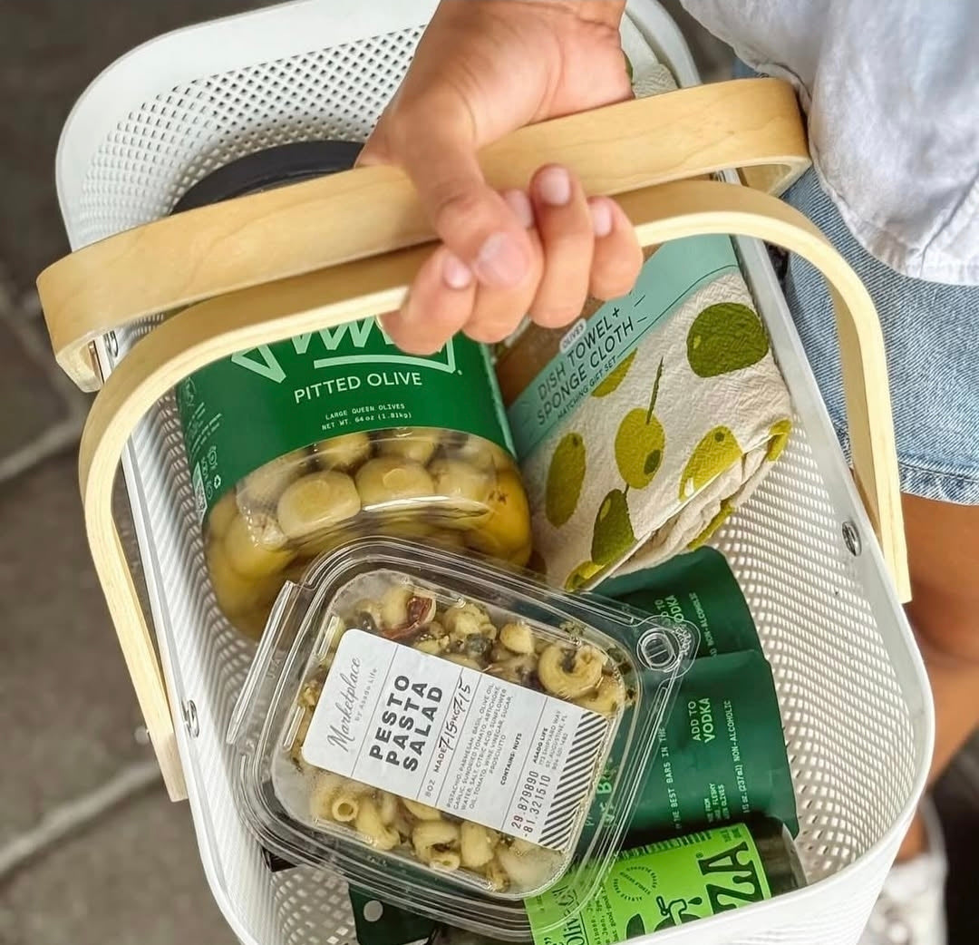 Olive Dish Towel + Sponge Cloth Gift Set