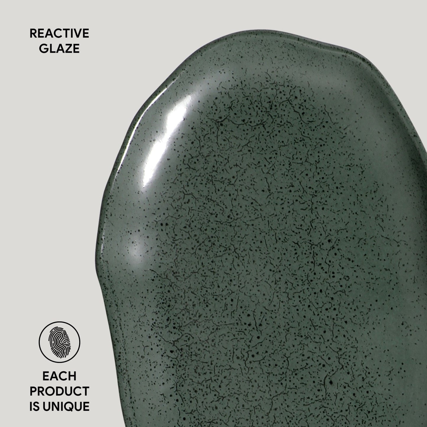 Shallow Bio Oval Platter Medium Set of 4