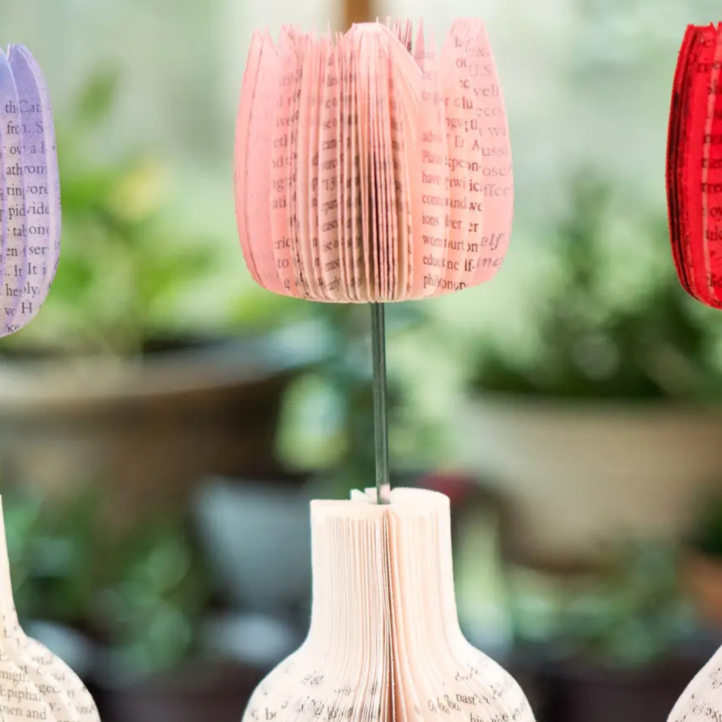 Book Flower Vase
