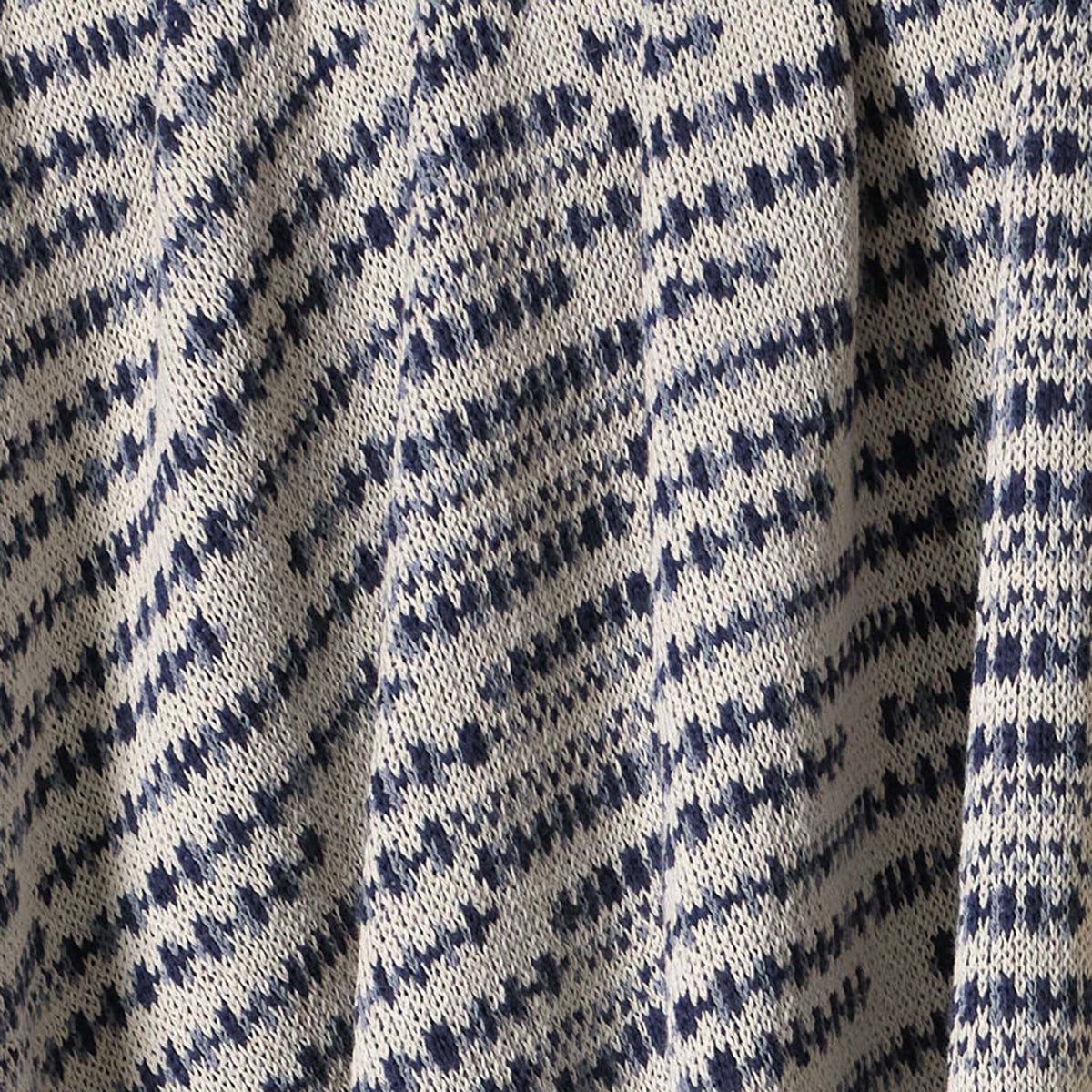 Sand Stone - Cotton Sustainable Knit Striped Throw Blanket