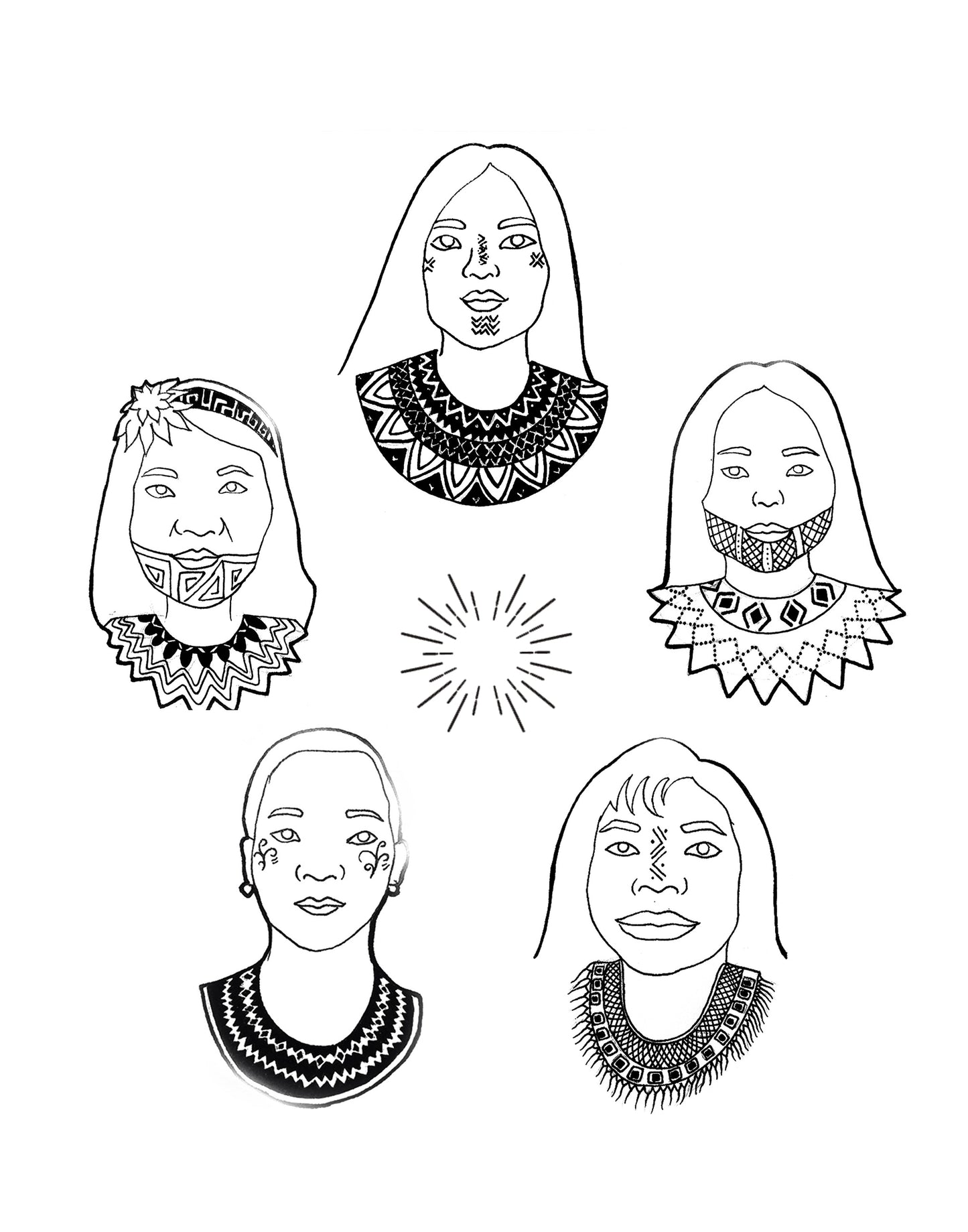 White Curtain Earrings