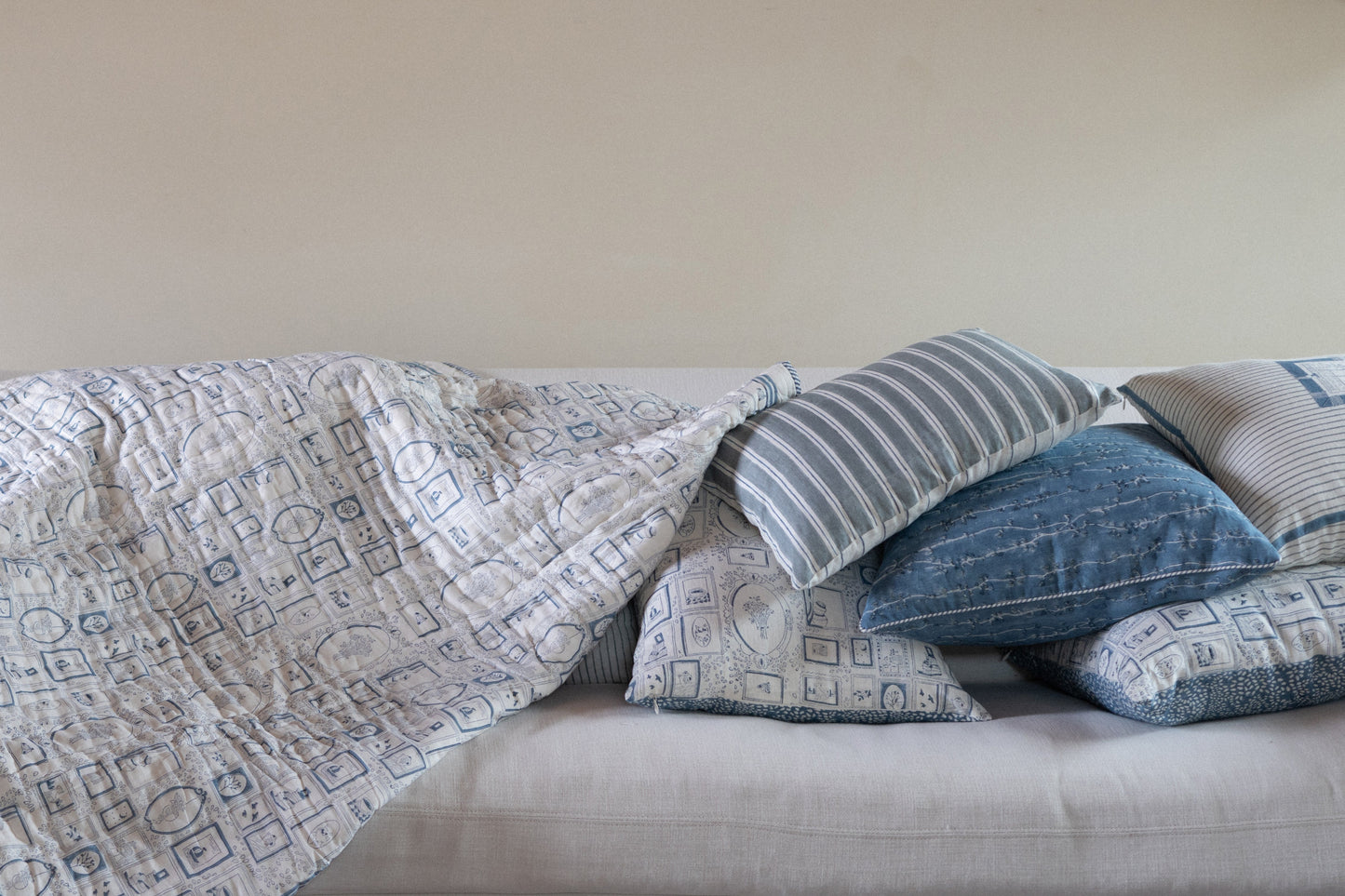 Draped In Memory - Hand Block Printed Blanket