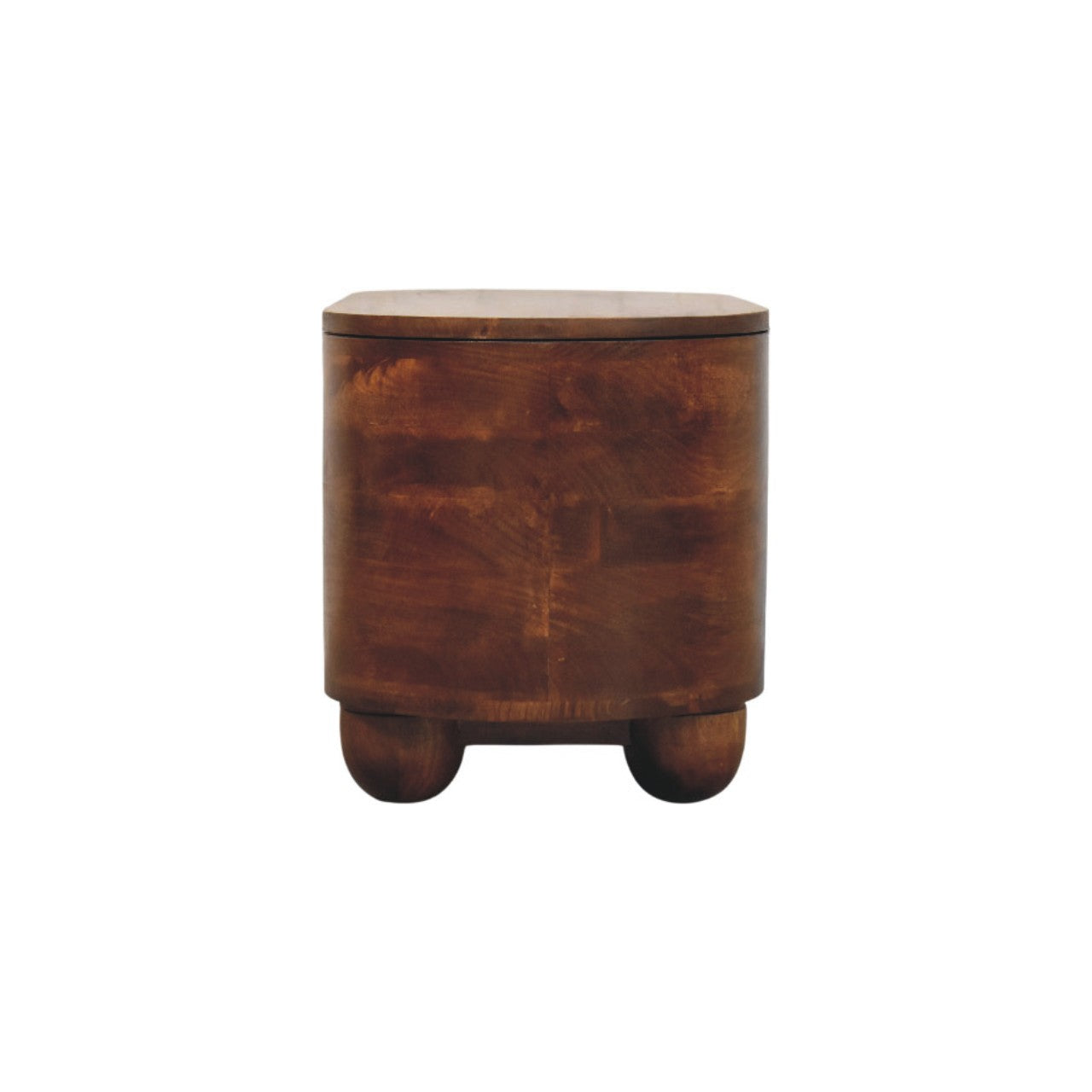 Solid Wood Loren Chestnut Storage Box Brown