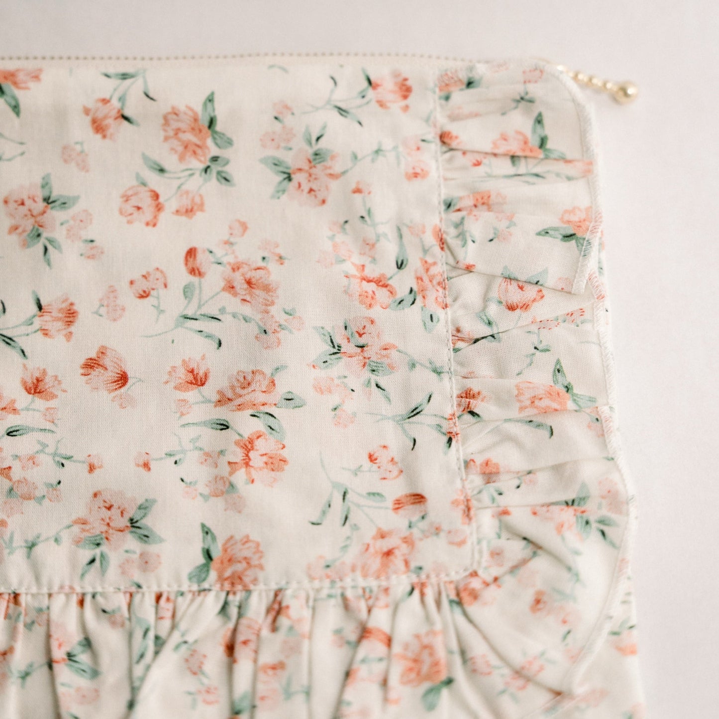 Vintage-Inspired Floral Pouch- Peony Charm