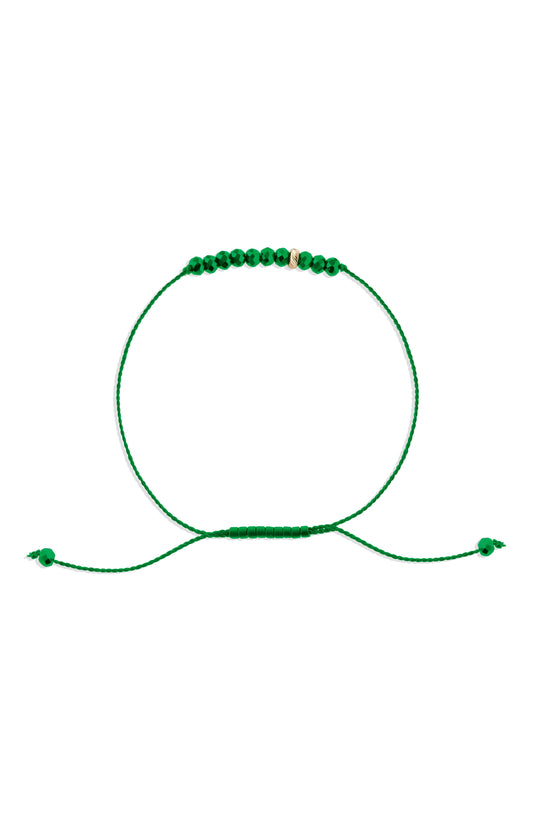 The Energy Project Bracelet – Transformation With Malachite & Solid 14K Gold Bead