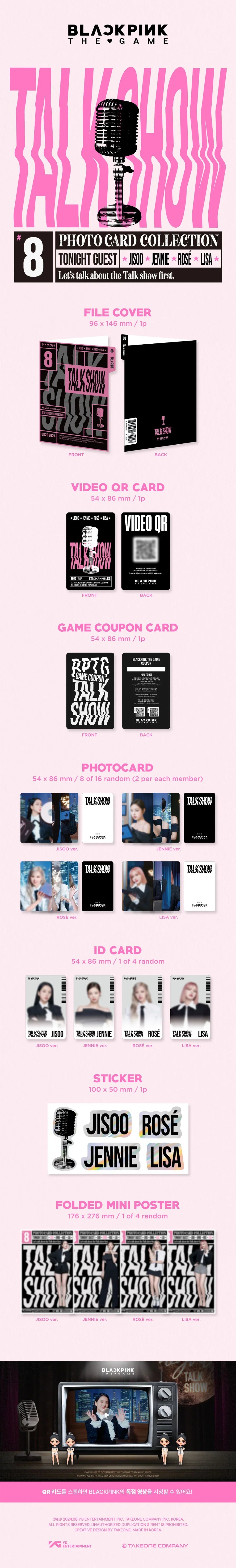 BLACKPINK - Talk Show The Game Photocard Collection