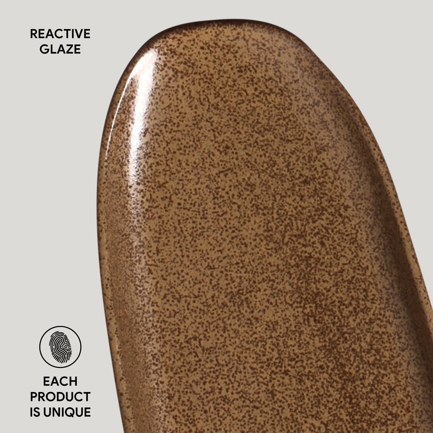 Shallow Organic Oval Platter Large Set of 4