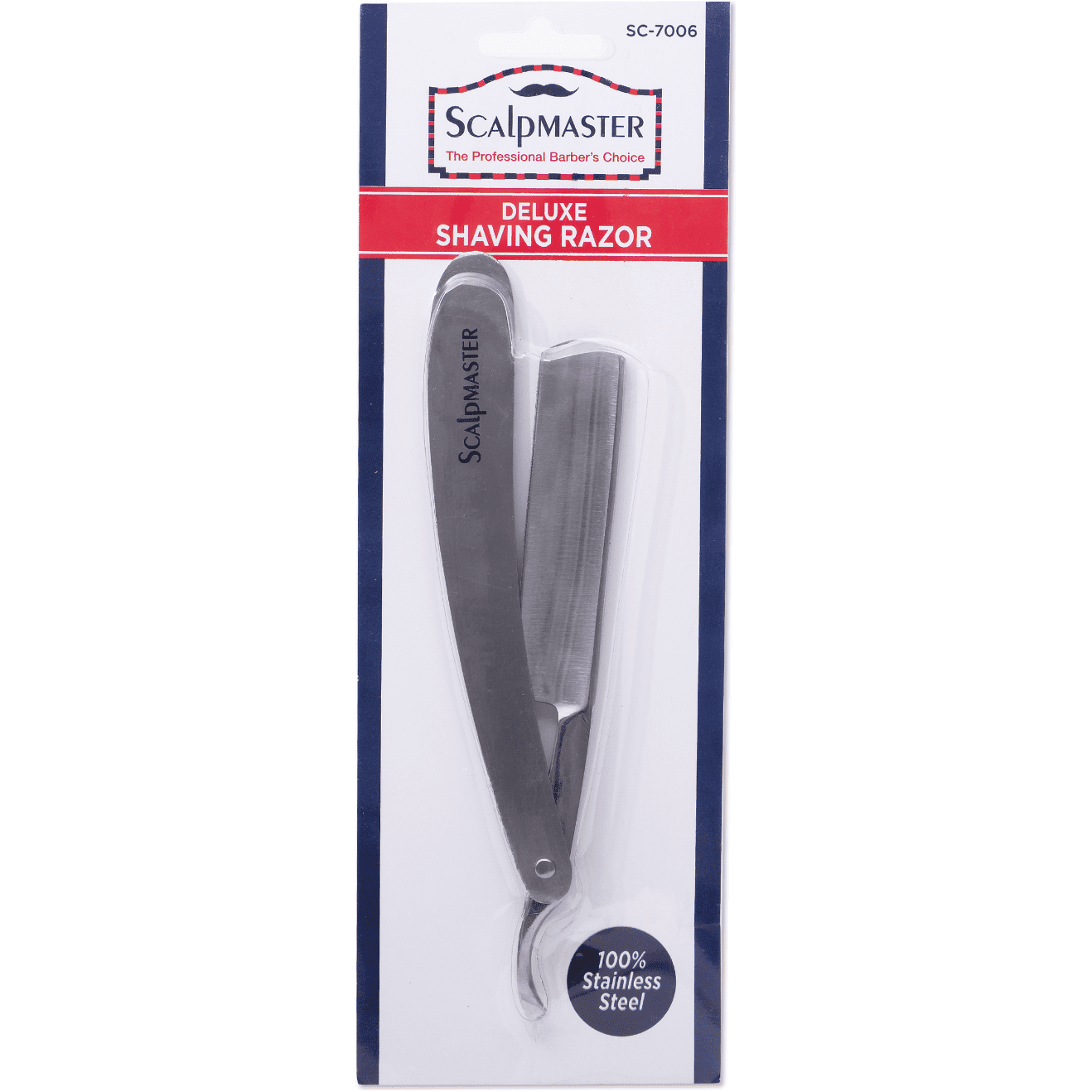 Scalpmaster Deluxe Stainless Steel Shaving Razor SC-7006