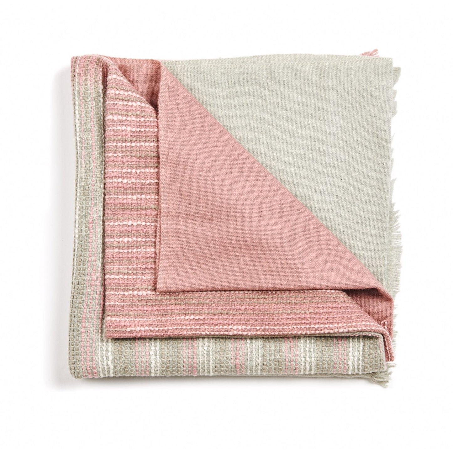 Chive Ombre Hand Textured Handloom Soft Merino Throw - Osadia Concept Store