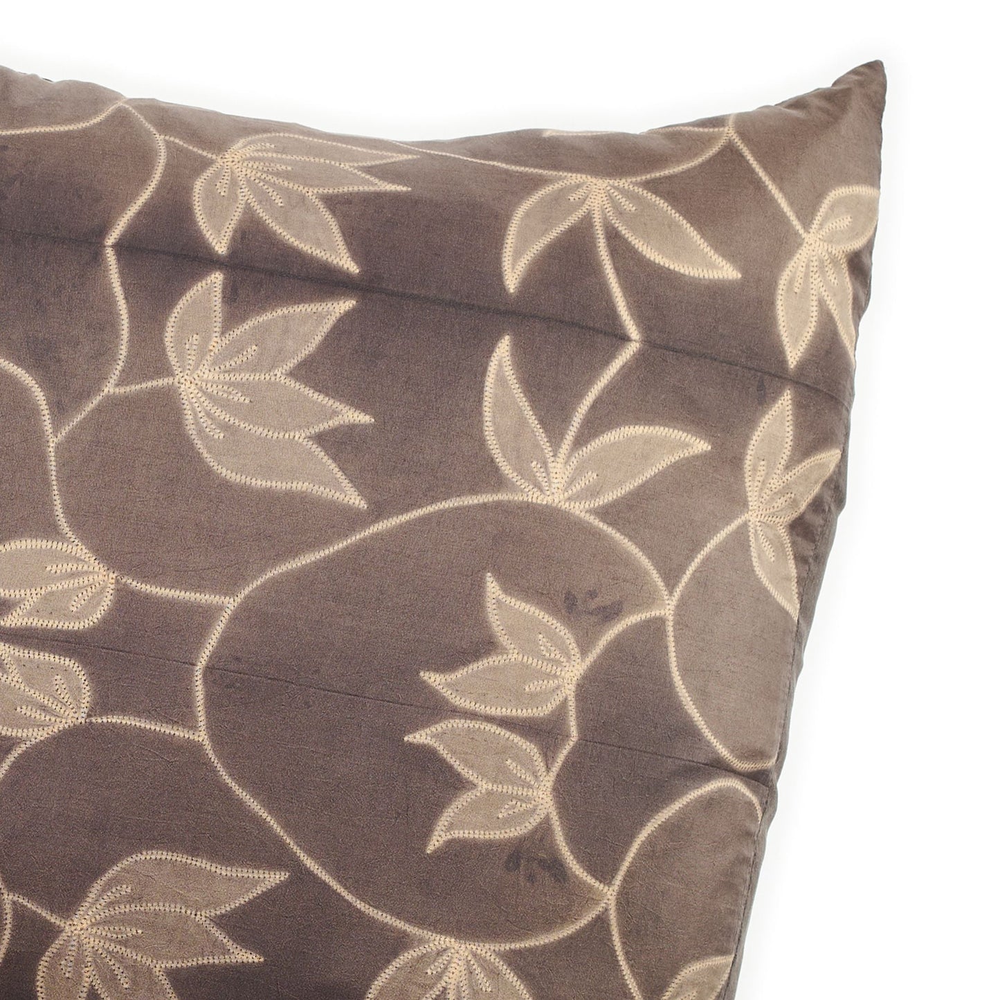 Folio Black Handcrafted Shibori Mulberry Silk Pillow