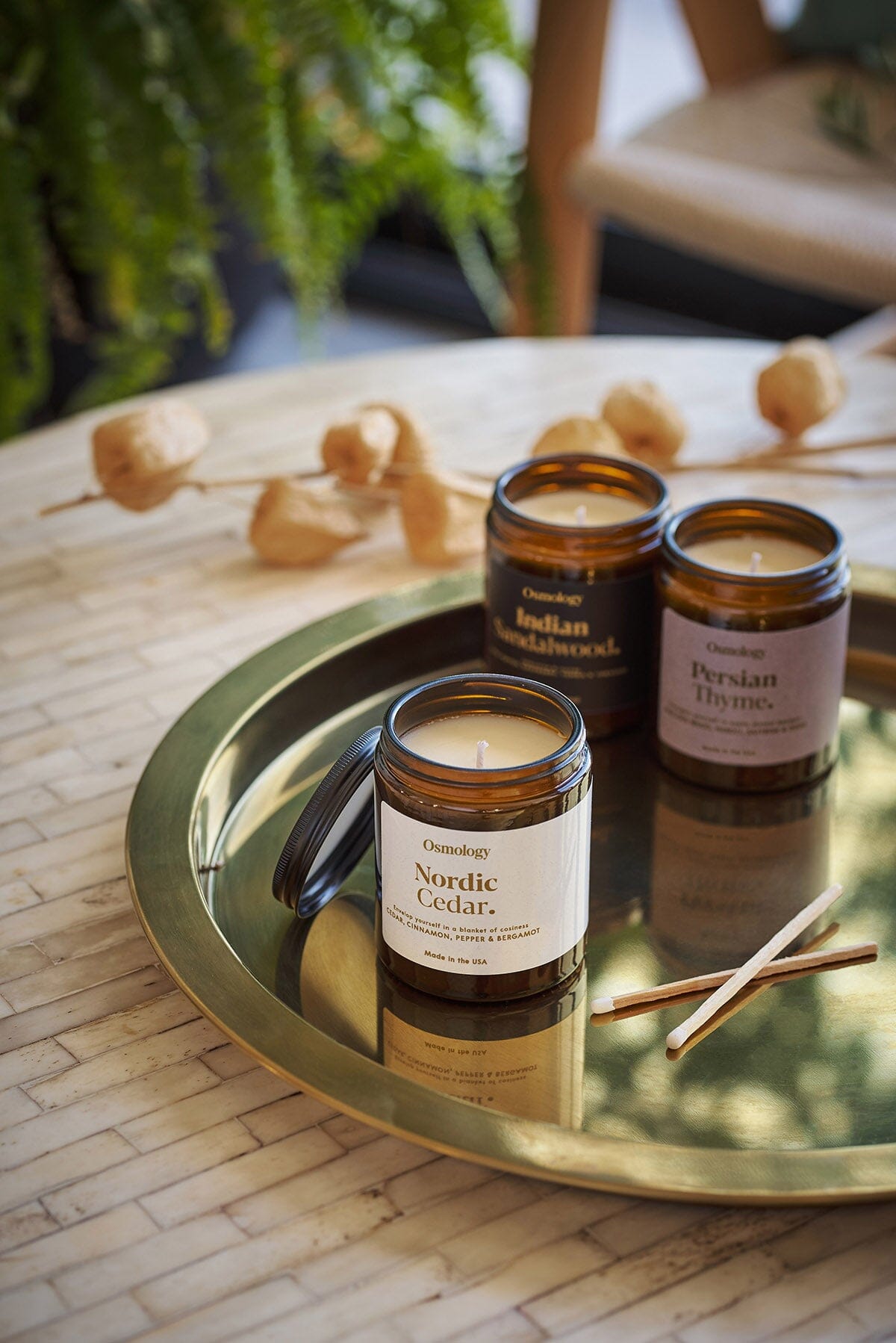 Persian Thyme Scented Jar Candle - Neroli Saffron and Oudh