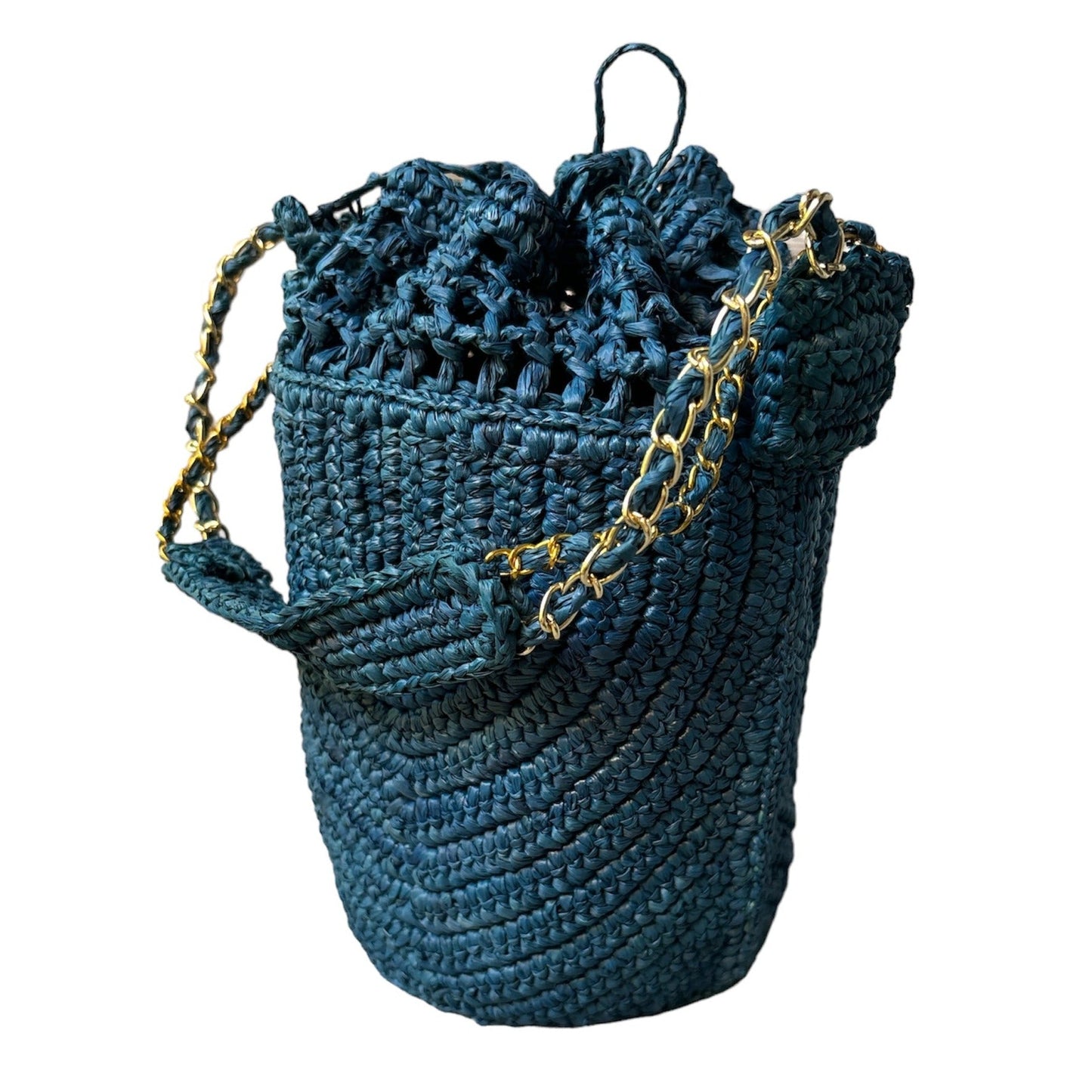 Buckety Raffia Bag