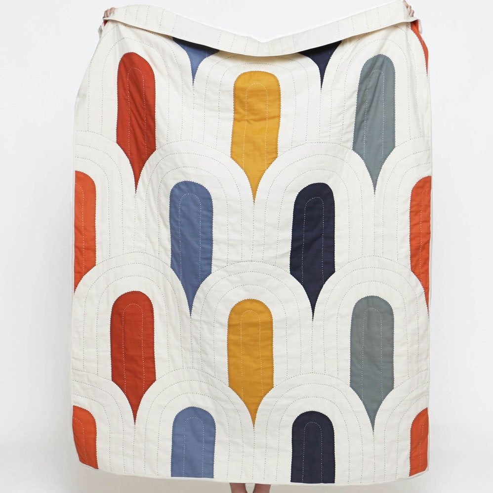 Kantha Quilted Throw Blanket | Gumdrop Canopy
