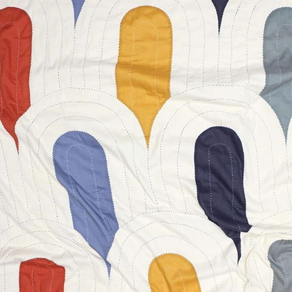 Kantha Quilted Throw Blanket | Gumdrop Canopy