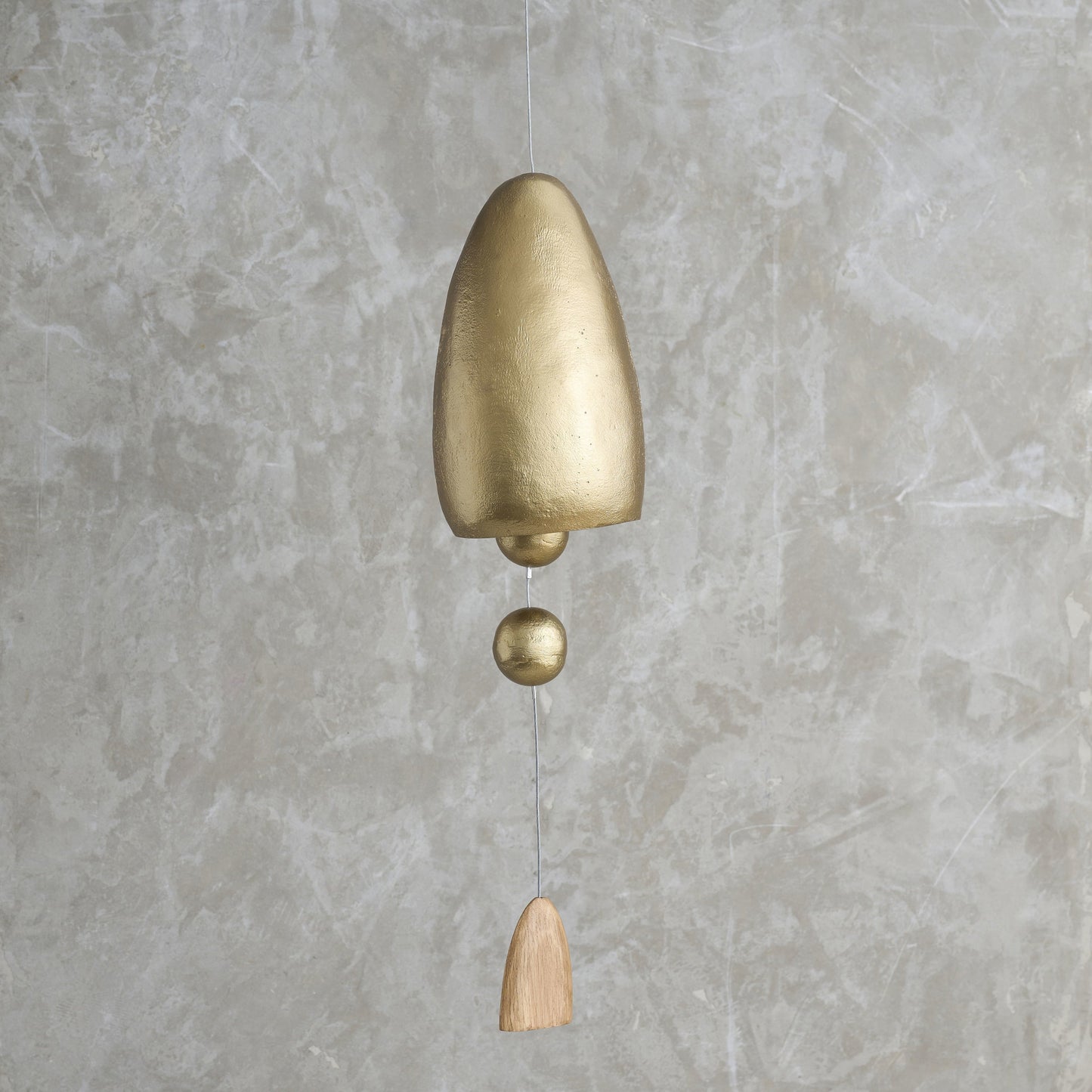 Antique Brass Hanging Bell Conical