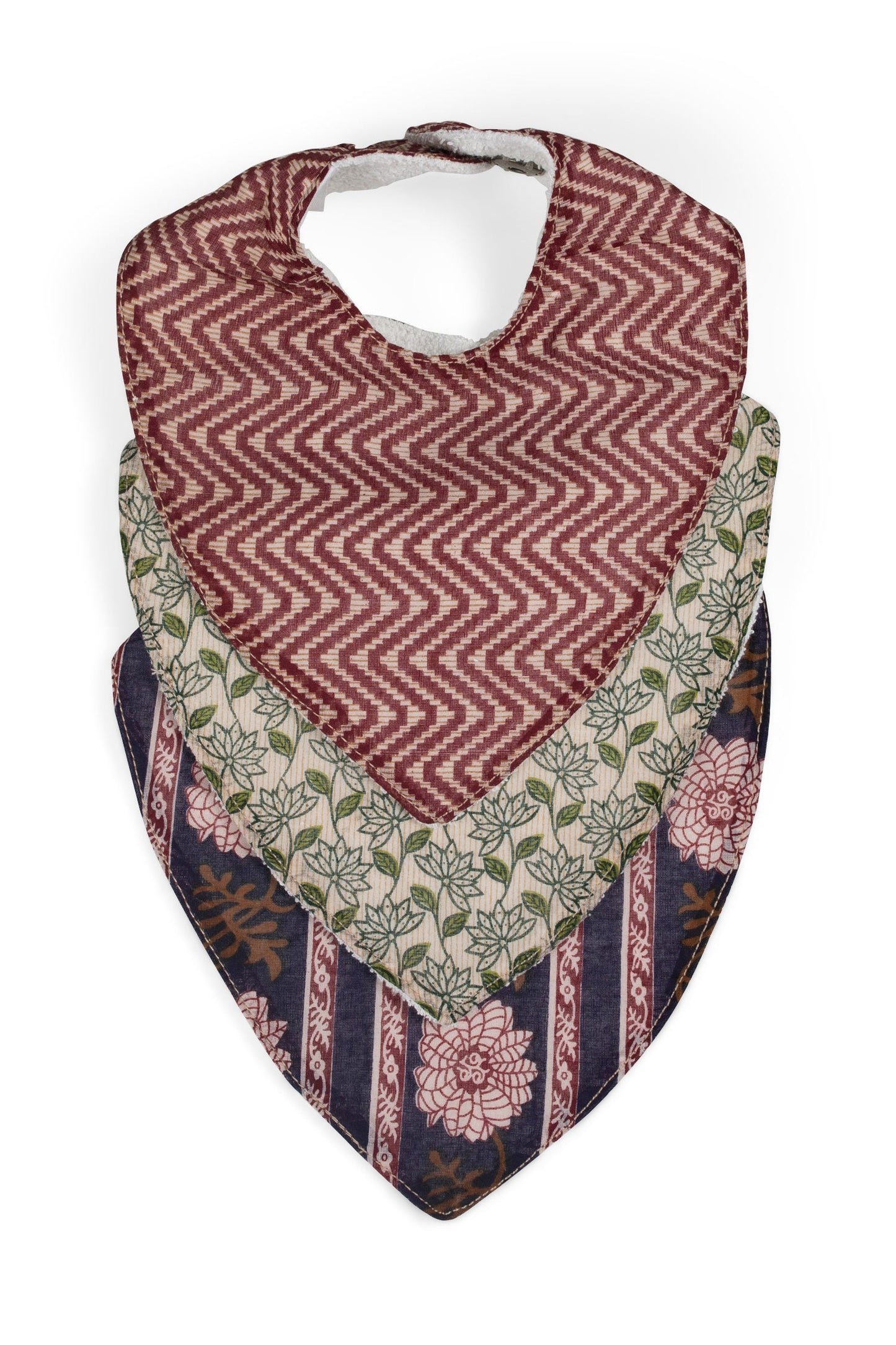 Upcycled Sari Baby Bibs