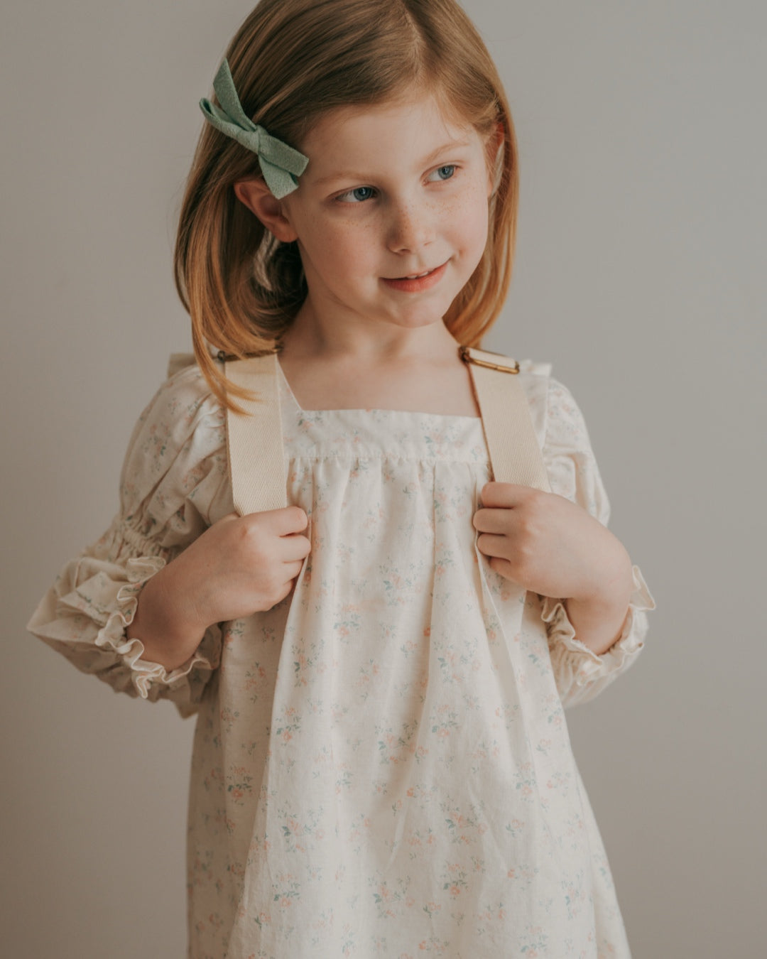 The Eloise Ruffle Backpack- Spring Petals