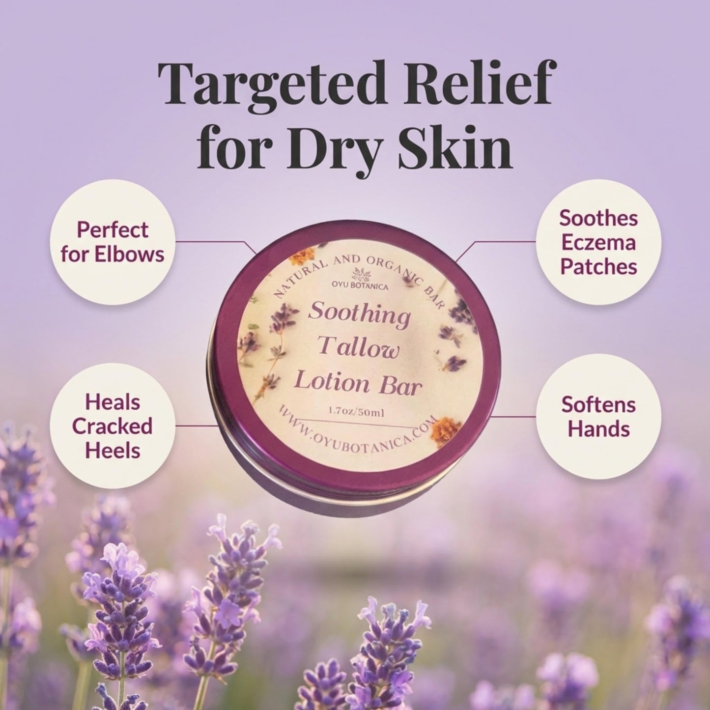 Tallow Lotion Bar (Unscented)