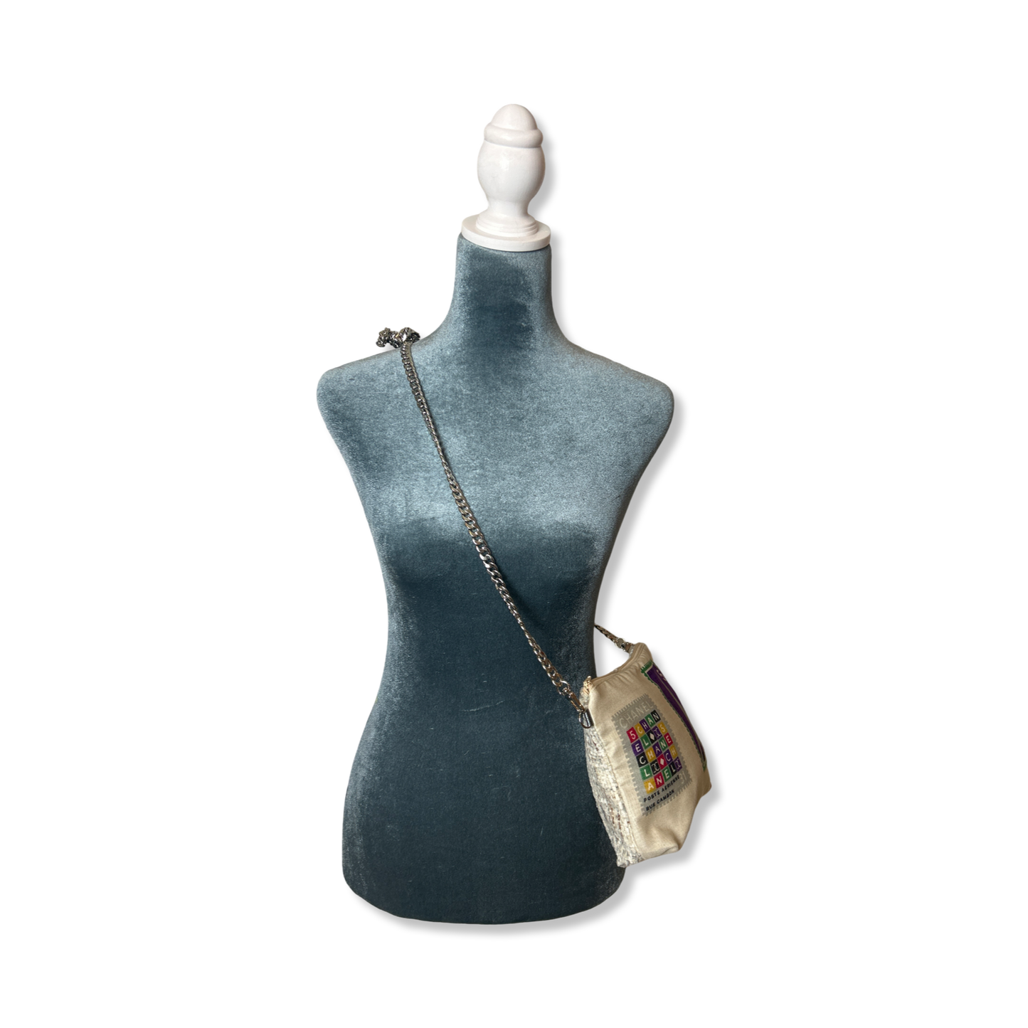 Stamps of the World Vintage Scarf Crossbody Bag