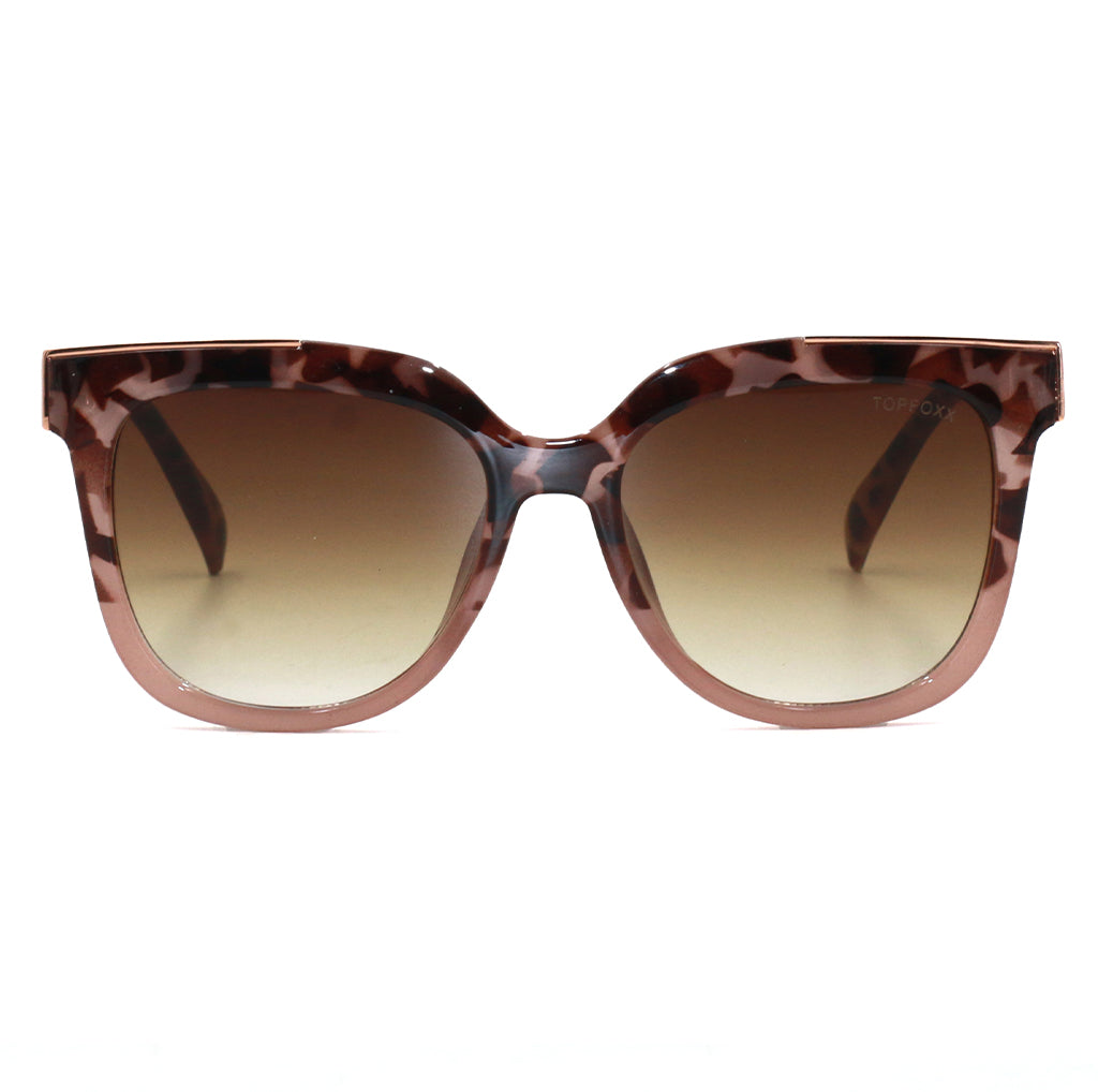 Coco - Tortoise Frame Brown Lens Wayfarer Sunglasses