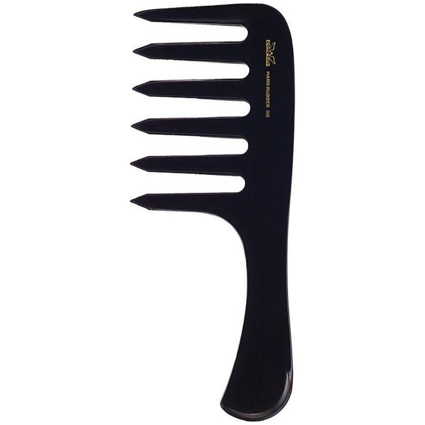 Wide Tooth 6.5 Inch Hard Rubber Comb