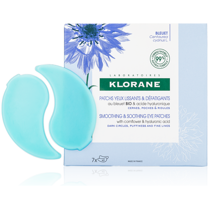 Klorane Smoothing & Relaxing Eye Patches W/ Soothing Cornflower Chamomile 7 Sets - 16 Oz