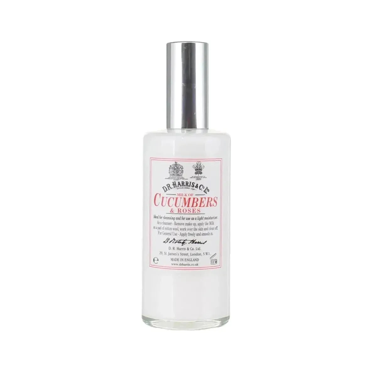 D.R. Harris & Co Milk of Cucumber & Roses Dispenser 100ml