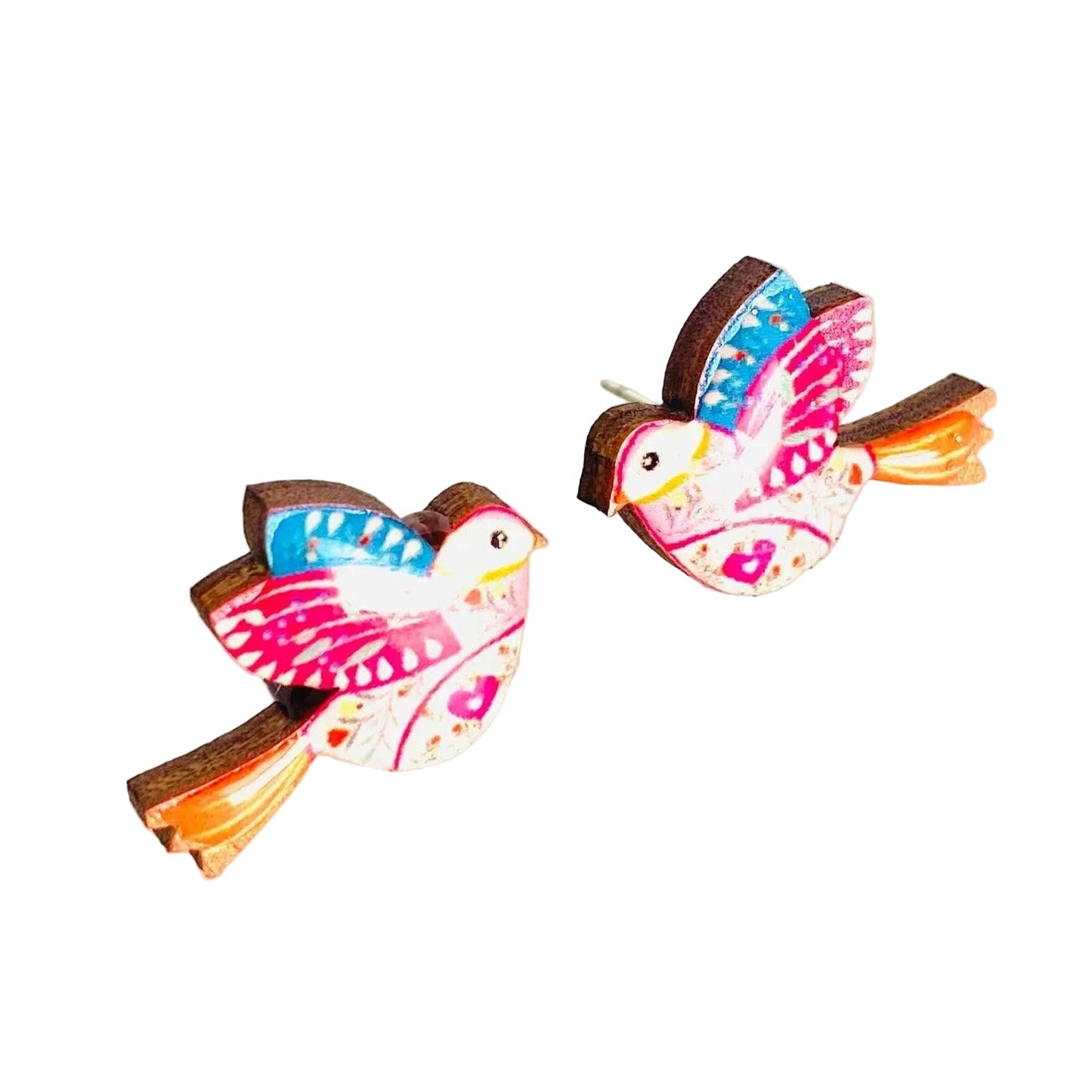 Cute Bird Stud Earrings by Rosie Rose Parker