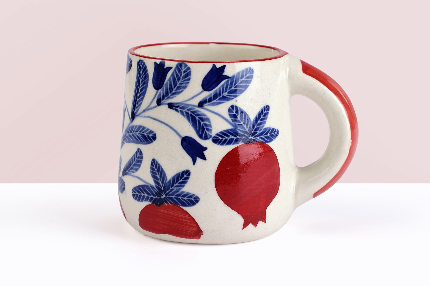 Anaar Coffee Mug- Red , 3.5 X 3 Inches ( Set of 4 )