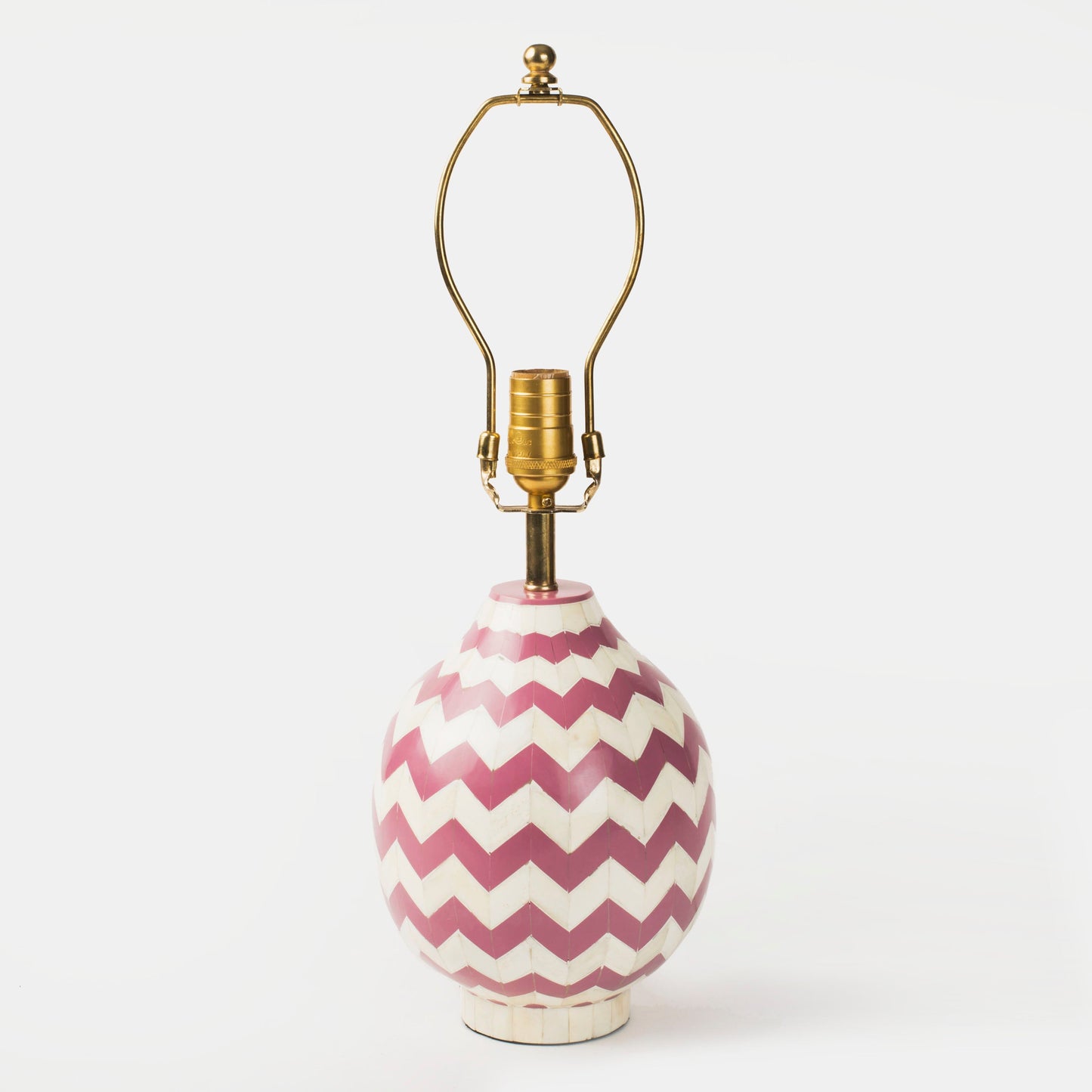 Lavender Herringbone Table Lamp
