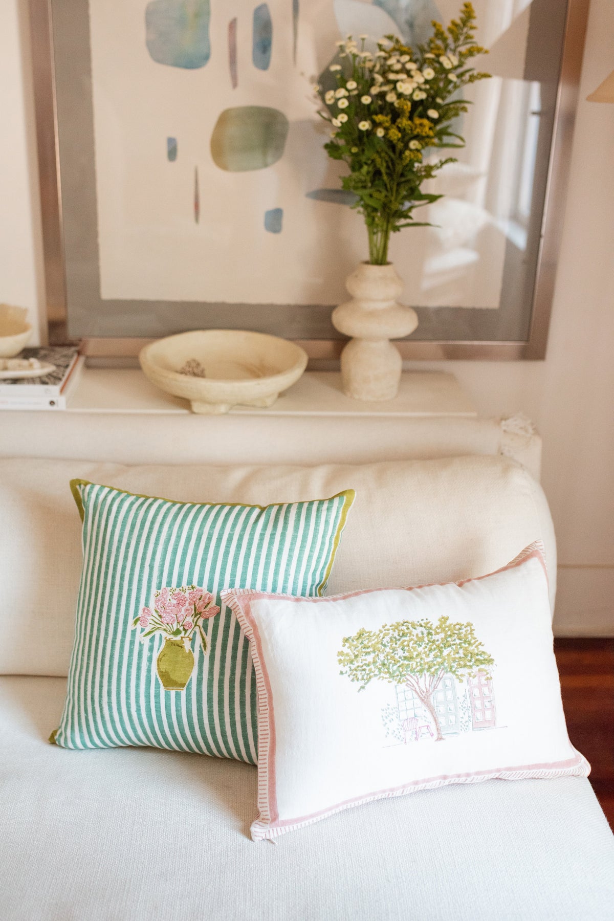 The Quite Corner - Hand Block Printed Cushion Cover