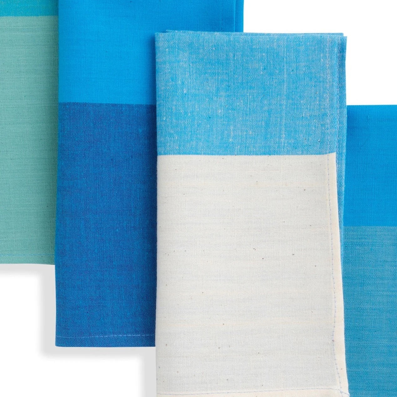 YIN YANG Handwoven Napkins - Set of 4. Cotton - Fair Trade - Artisan Made