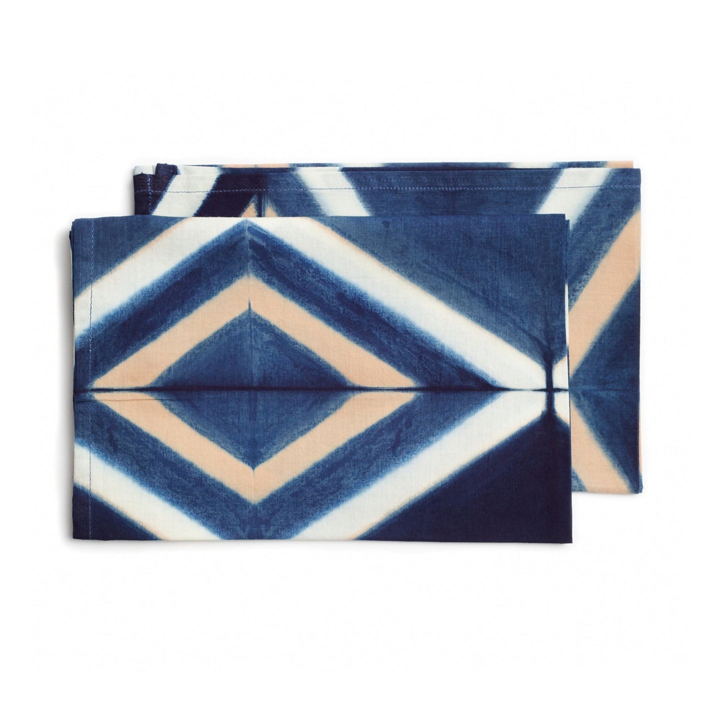 Tisa Indigo Hand Crafted Shibori Print Cotton Table Napkin ( set of 4 )