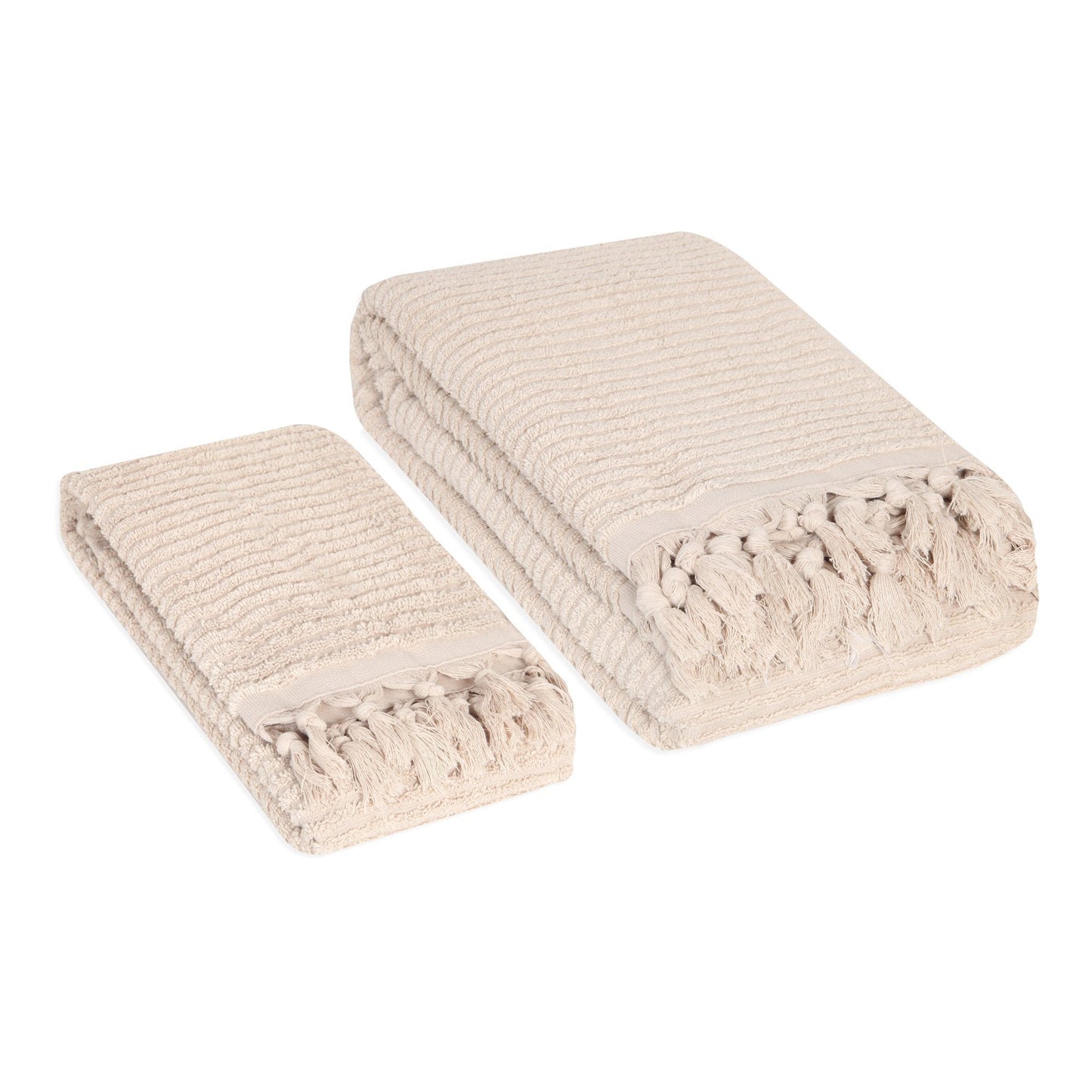 Ribbed Loom Terry Towel Set