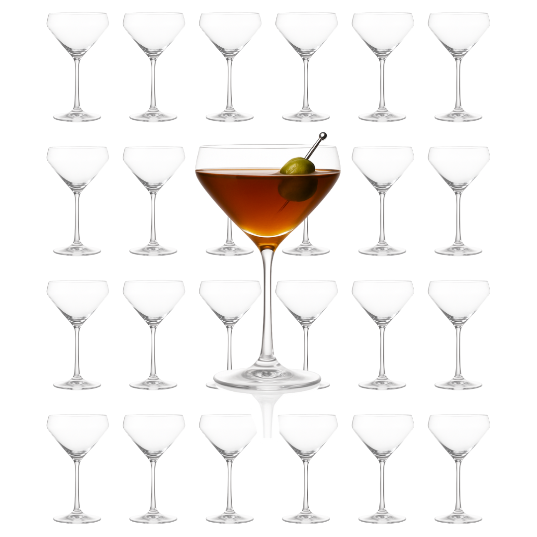 Hand Blown Martini Glass 10oz - (Set of 2, 4, or 6)