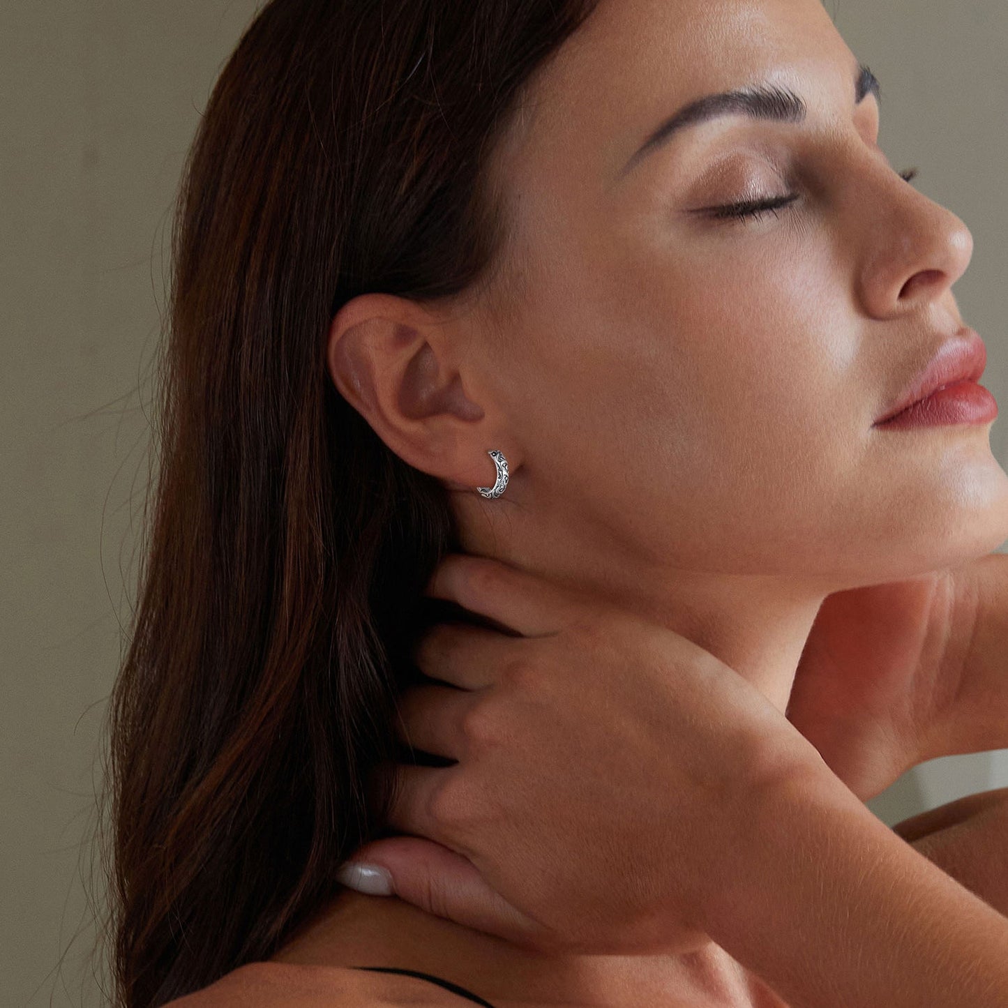 925 Sterling Silver Oxidized Earrings for Women