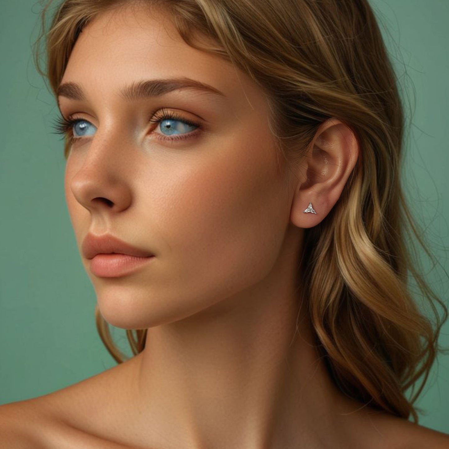 925 Sterling Silver Earrings with Pavé Setting CZ