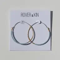 Dreamscape Beaded Round Hoops