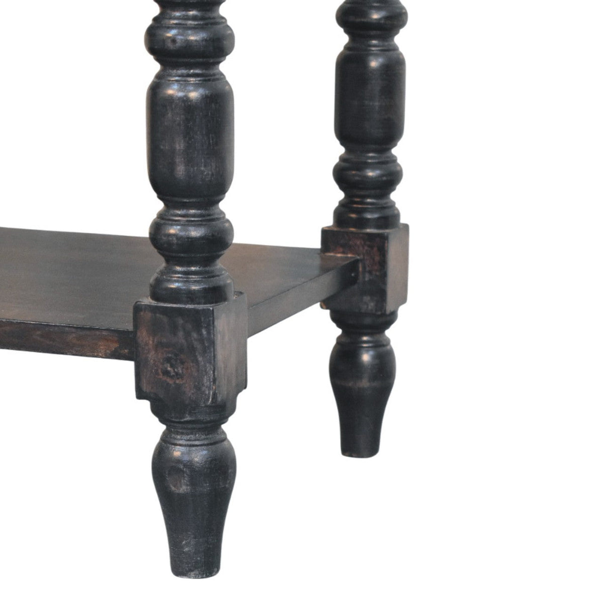 Solid Wood Heritage Turned-Leg Side Table