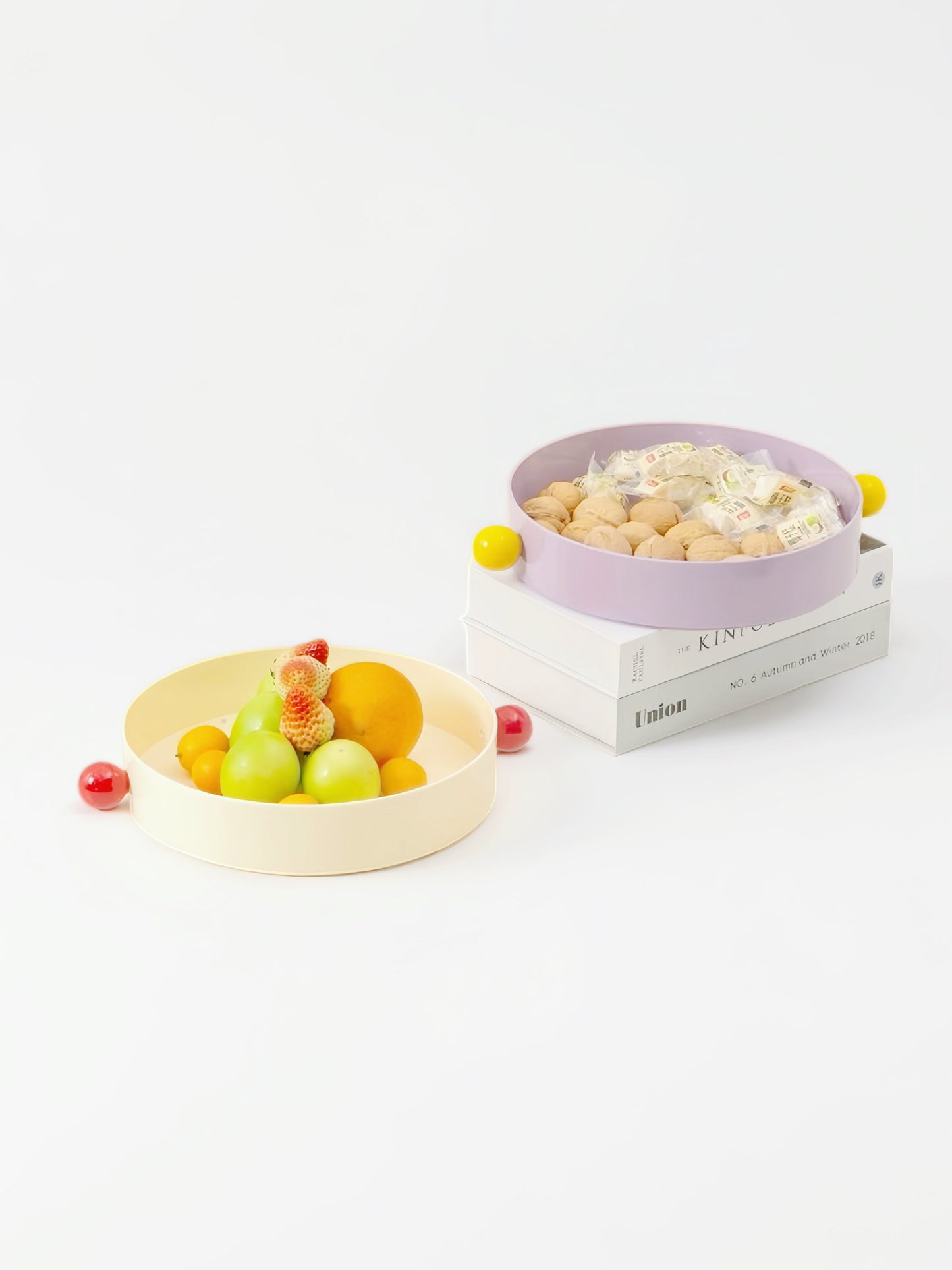 Jelly Bean Fruit Tray, Whimsical Dopamine Decorative Tray