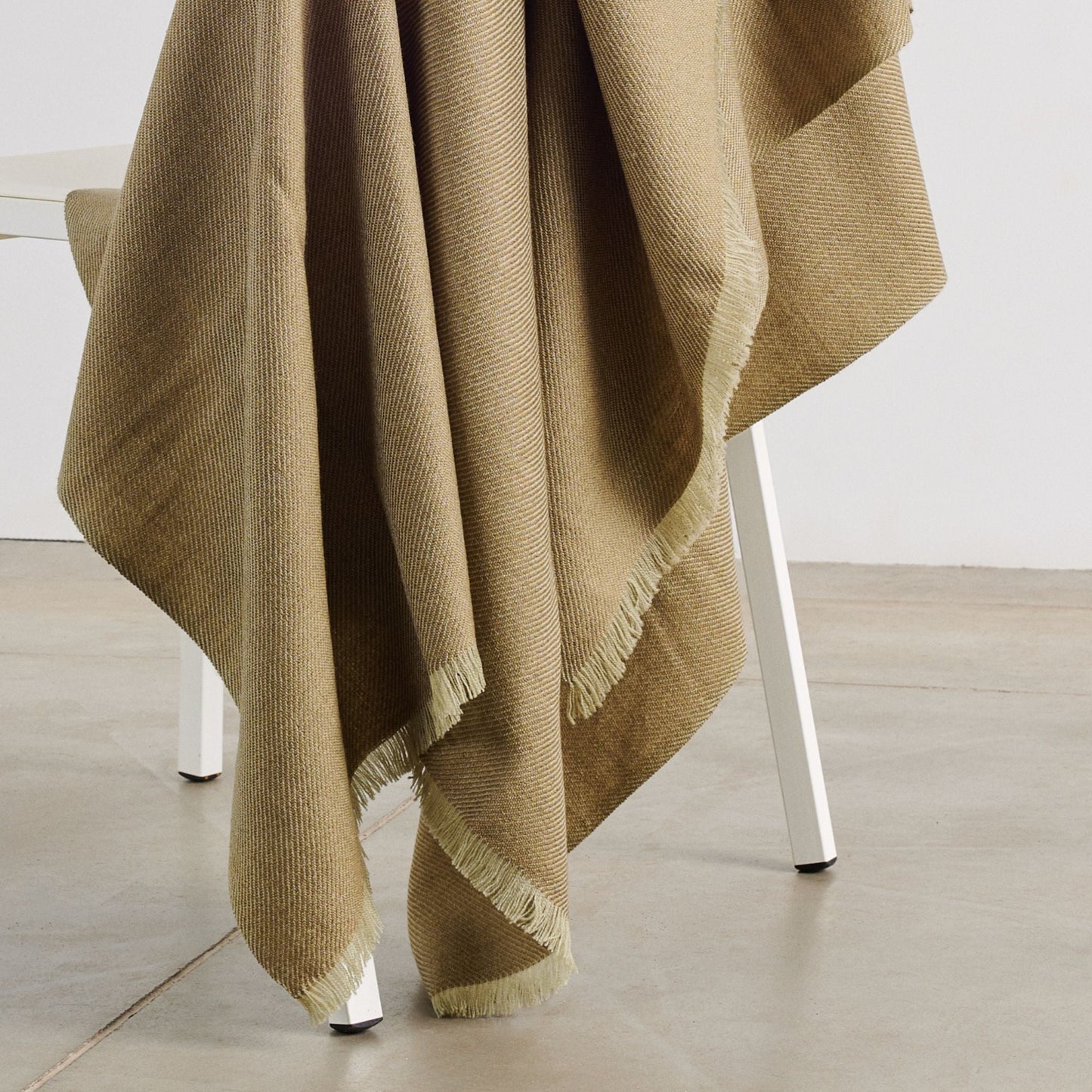 Haze Green Merino Handloom Throw