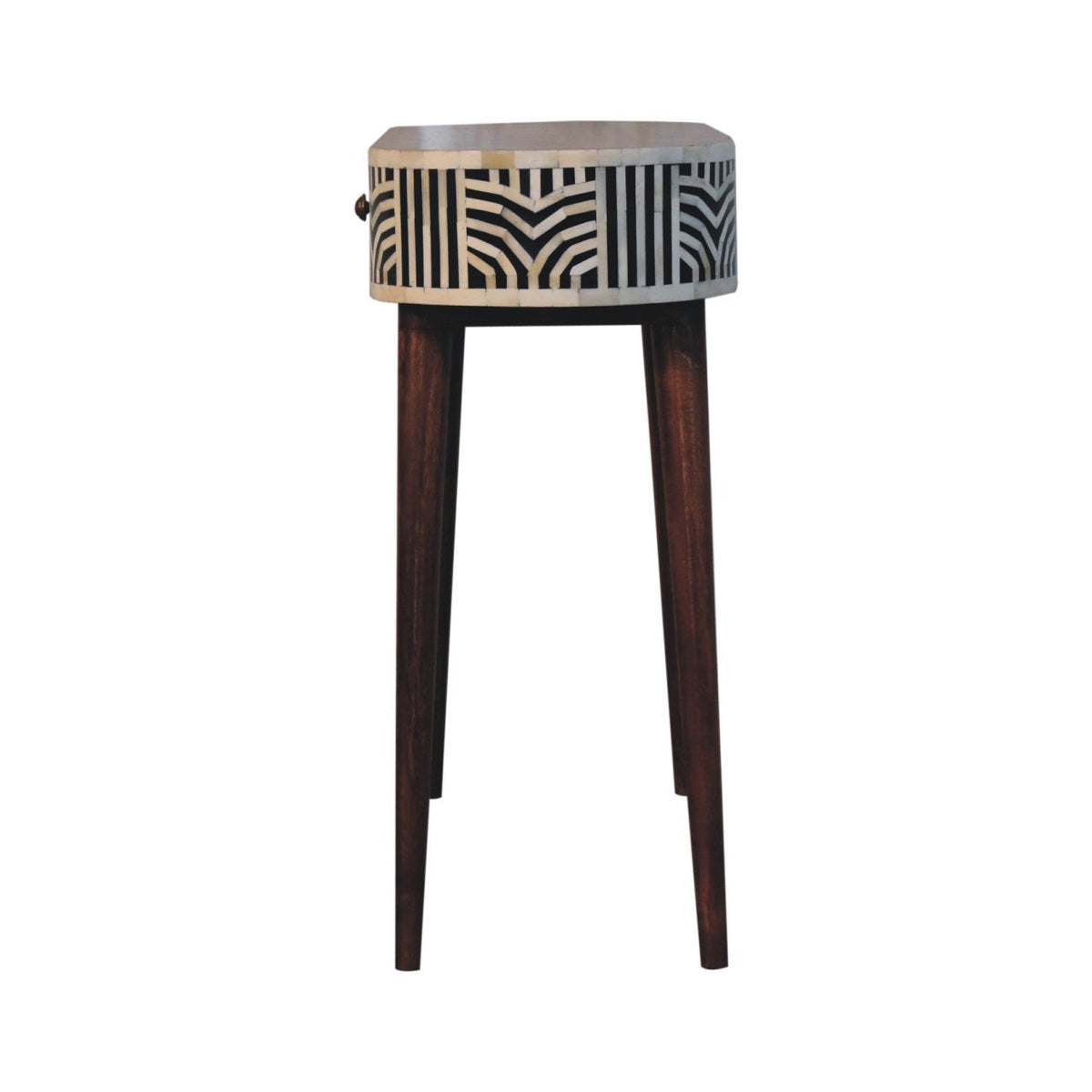 Solid Wood Honey Caramel Edessa Bone Inlay Console Table