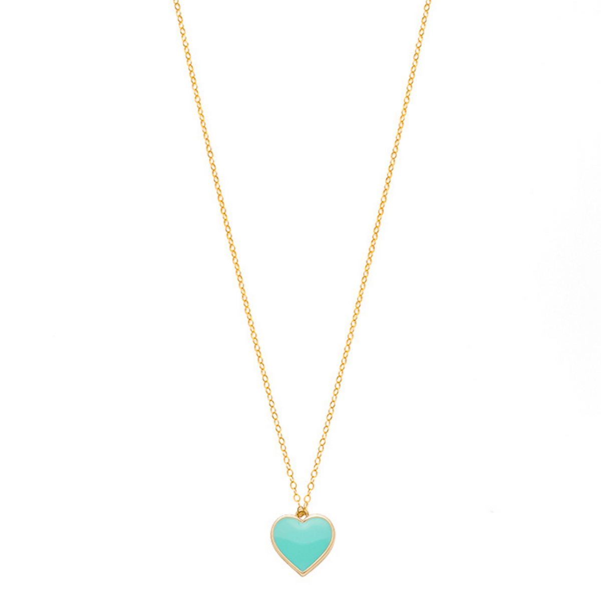 Single Hearted Girl Turquoise Necklace | Magnetic Clasp