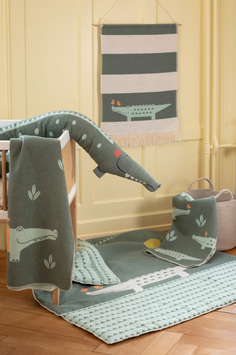 JUWEL Baby Blanket "Crocodiles Allover"