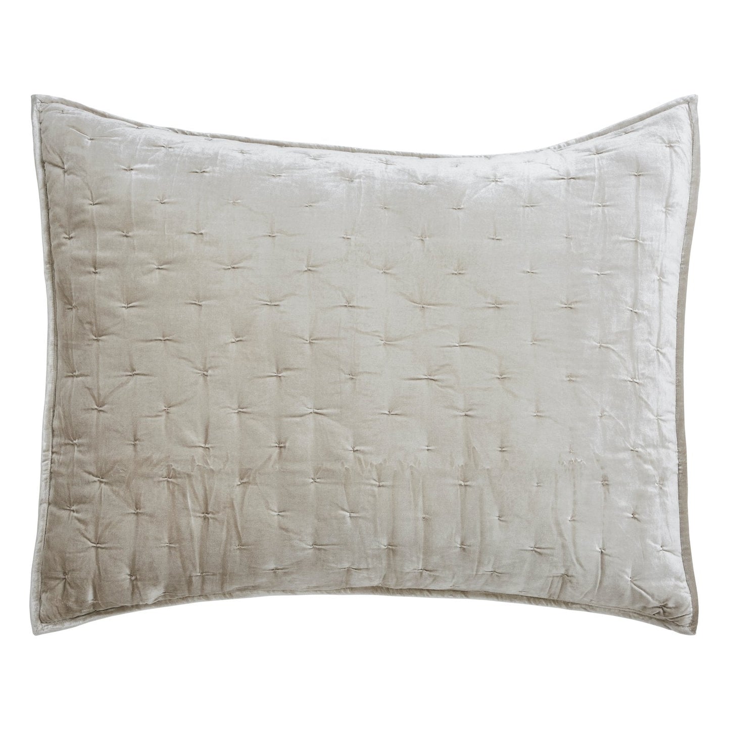 Luna Hand Pinched Velvet Quilt Sham - Clearance