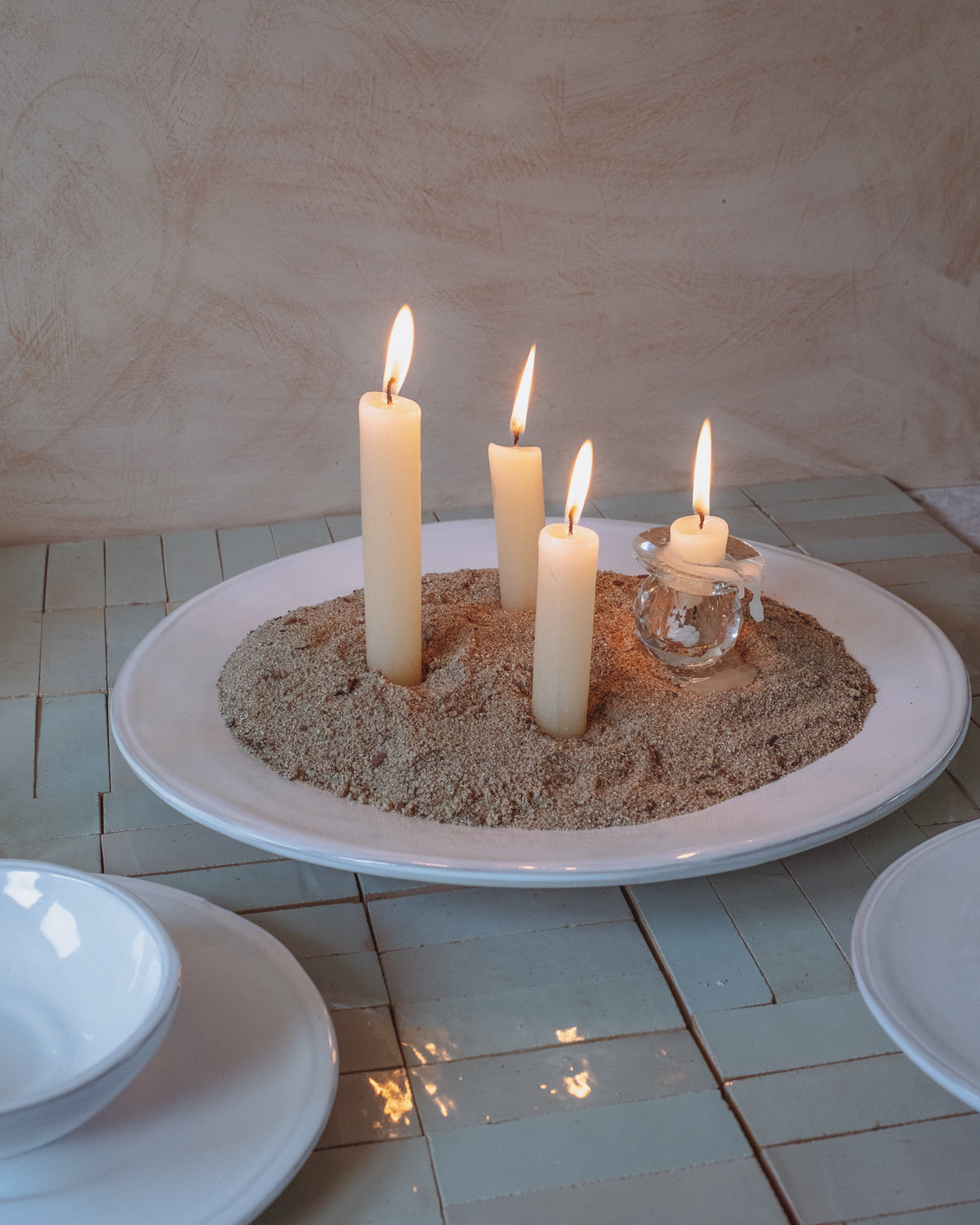 Milk White White Oval Serving Tray