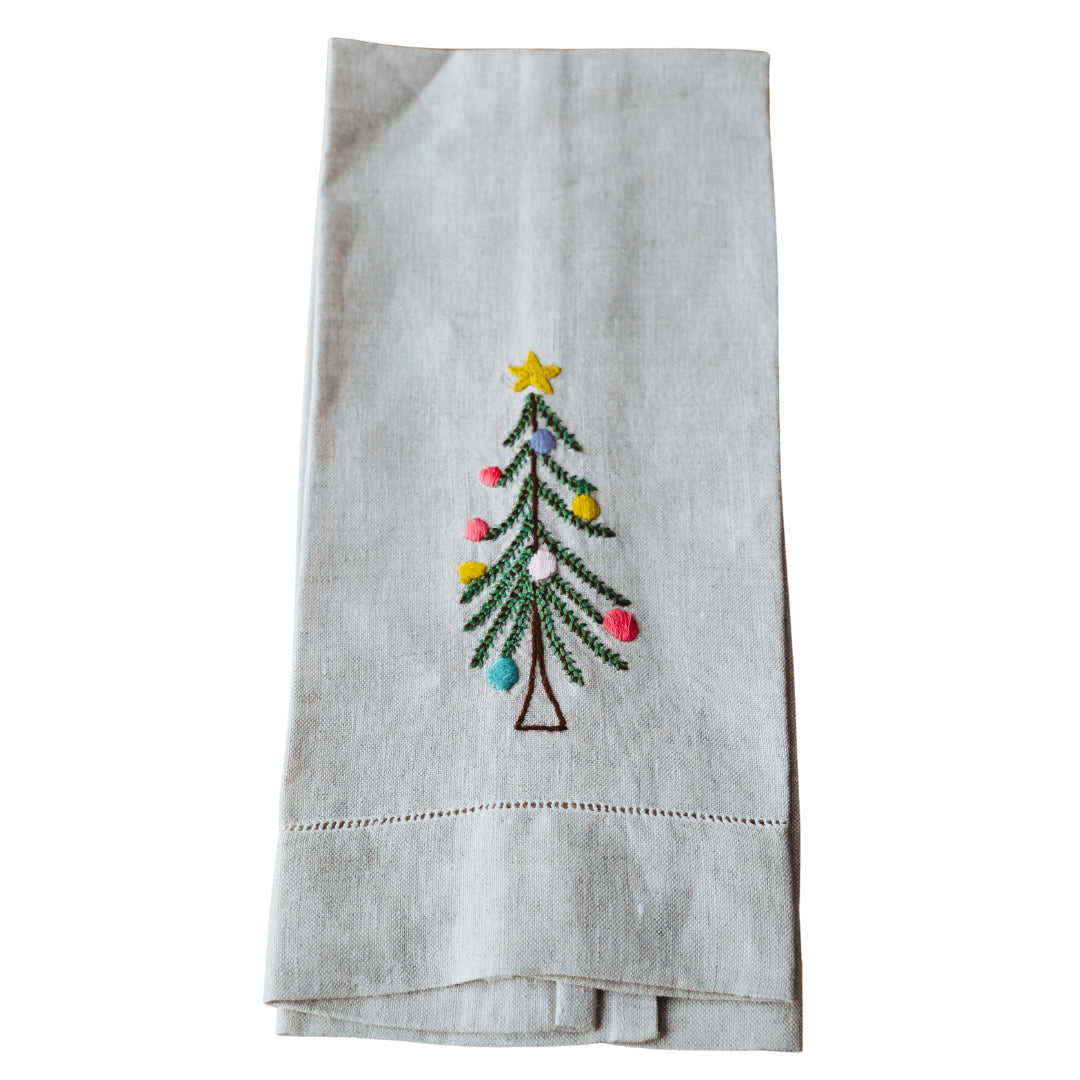 Rustic Christmas Tree Tea Towels