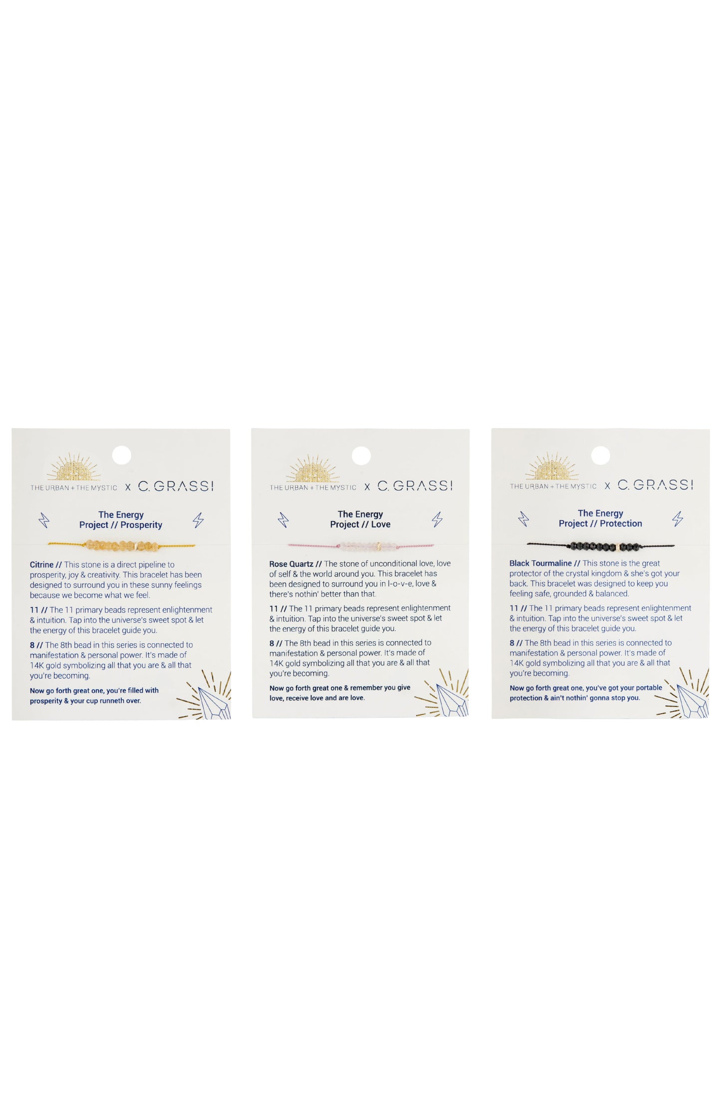 The Energy Project Bracelet – Love With Rose Quartz & Solid 14K Gold Bead