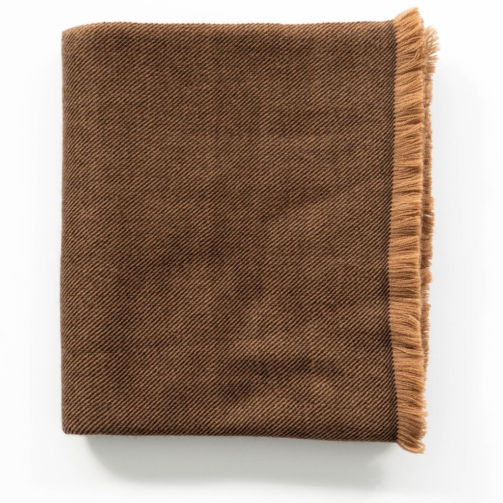 Boro Blue Handwoven Merino Throw