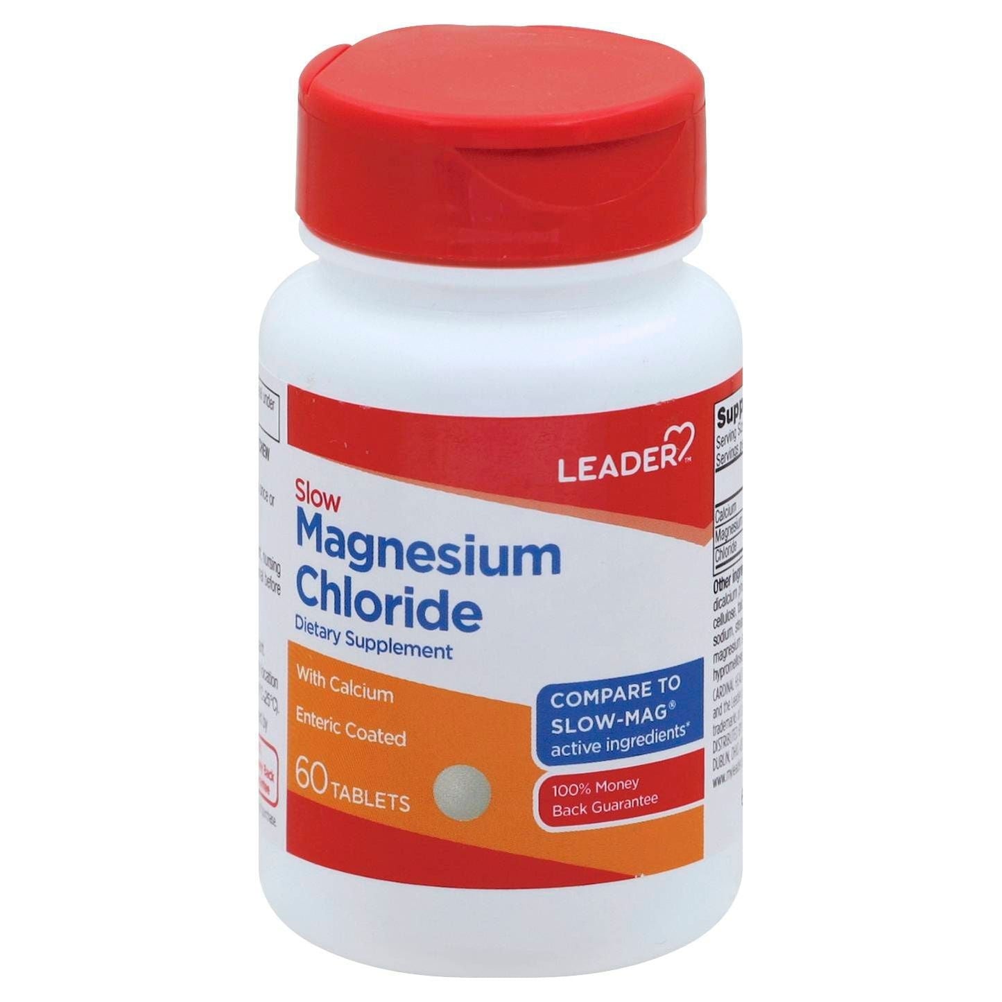 LEADER(TM) SLOW MAGNESIUM CHLORIDE ENTERIC COATED TABLETS 60 CT